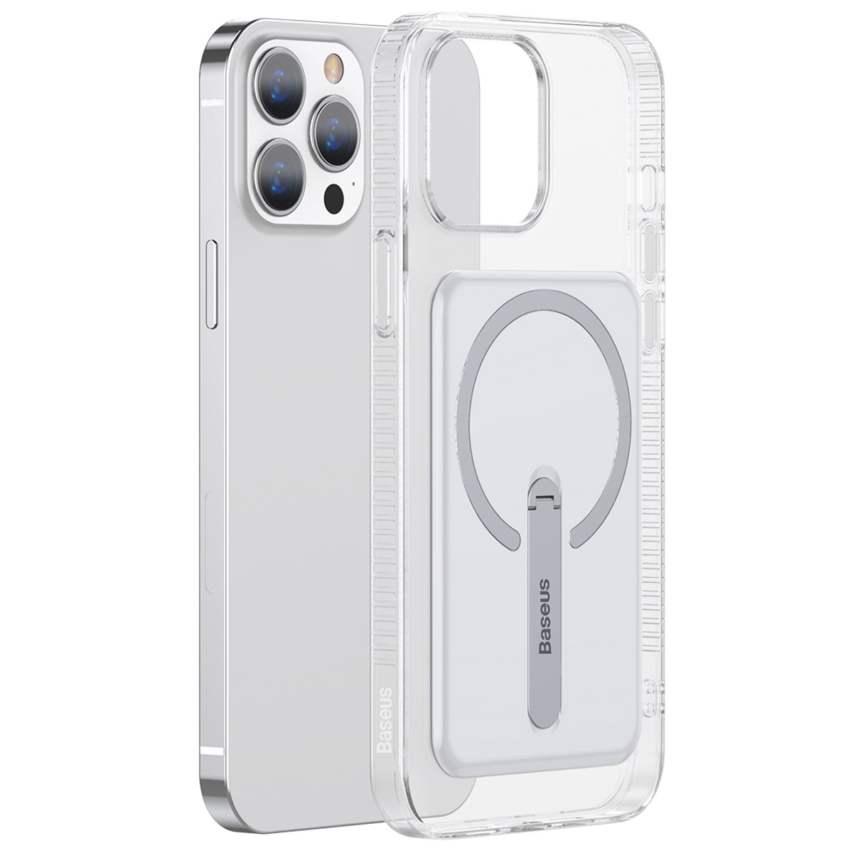 BASEUS TPU+ABS+PC Magnetic Absorption Phone Back Case Cover with Bracket Design for iPhone 13 Pro Max 6.7 inch (2021) - Transparent, iPhone 13 Pro Max
BASEUS TPU+ABS+PC Magnetic Absorption Phone Back Case Cover with Bracket Design for iPhone 13 Pro Max 6.7 inch (2021) - Transparent, iPhone 13 Pro Max