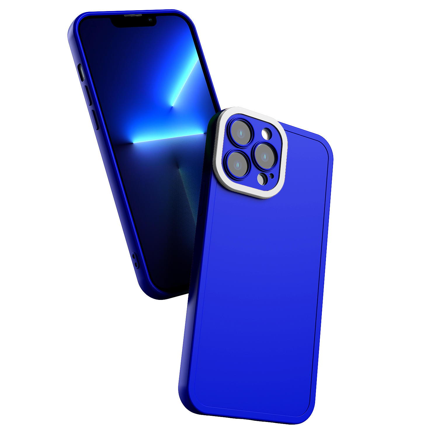 Stylish Bi-color Skin-friendly Feeling PC Camera Ring Flexible TPU Phone Case Cover for iPhone 13 Pro Max 6.7 inch - Blue/White, iPhone 13 Pro Max
Stylish Bi-color Skin-friendly Feeling PC Camera Ring Flexible TPU Phone Case Cover for iPhone 13 Pro Max 6.7 inch - Blue/White, iPhone 13 Pro Max