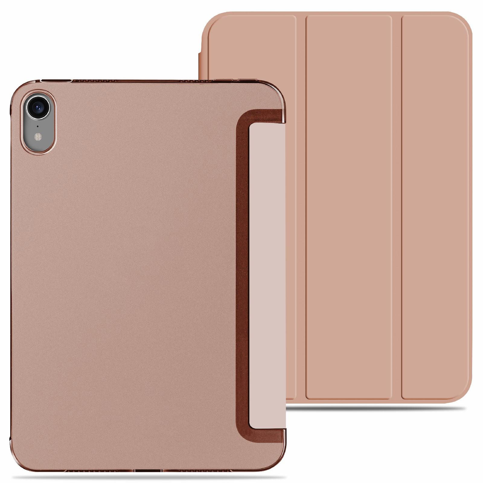 PU Leather+PC Auto Wake/Sleep Tri-fold Stand Protective Tablet Cover Case for iPad mini (2021) - Rose Gold, iPad mini (2021)
PU Leather+PC Auto Wake/Sleep Tri-fold Stand Protective Tablet Cover Case for iPad mini (2021) - Rose Gold, iPad mini (2021)