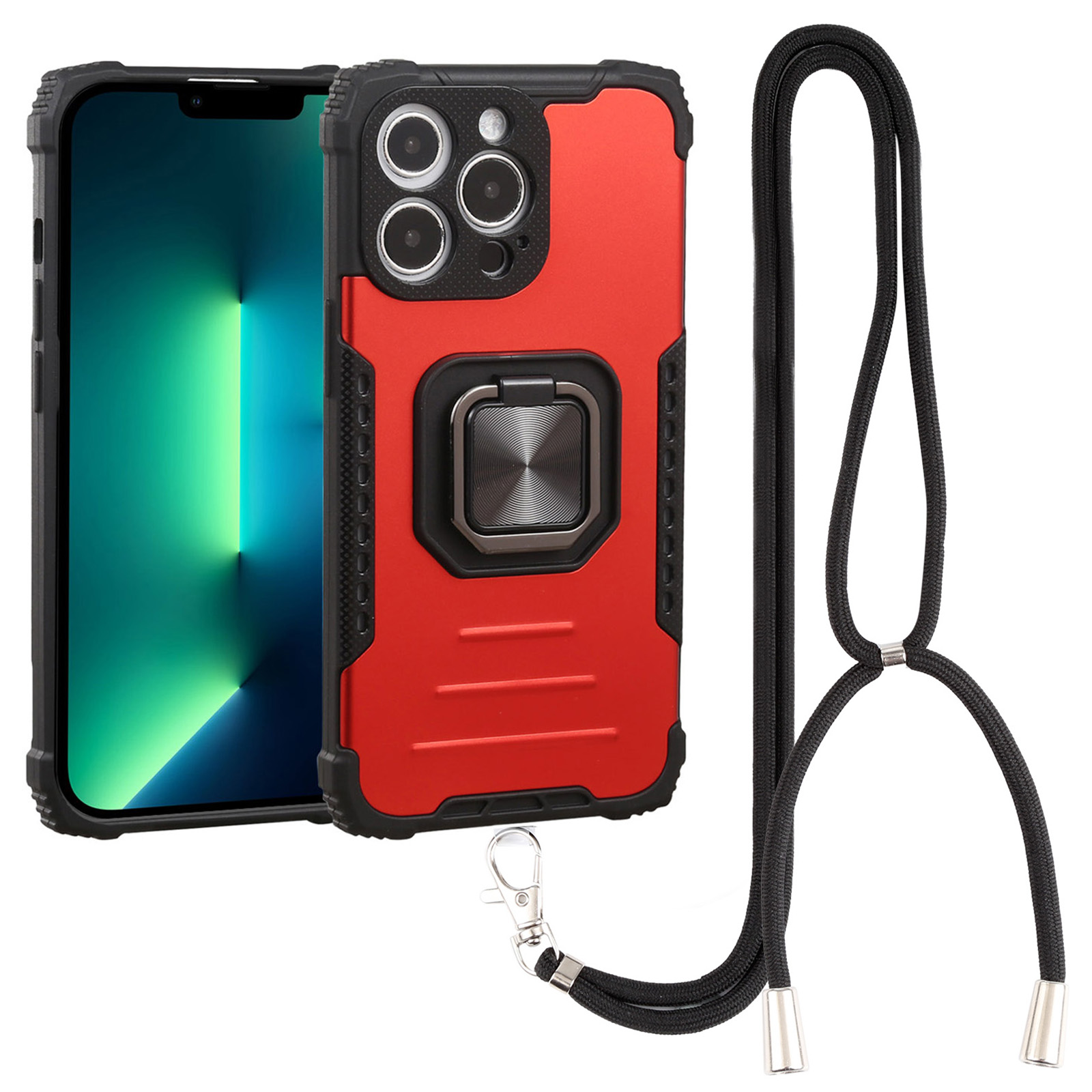 Для Iphone 13 Pro Max 6,7 -дюймовый Двойной Дизайн Dual Layer TPU + Алюминиевый Сплав Кольцо Кольцо. - Красный, iPhone 13 Pro Max
Для Iphone 13 Pro Max 6,7 -дюймовый Двойной Дизайн Dual Layer TPU + Алюминиевый Сплав Кольцо Кольцо. - Красный, iPhone 13 Pro Max