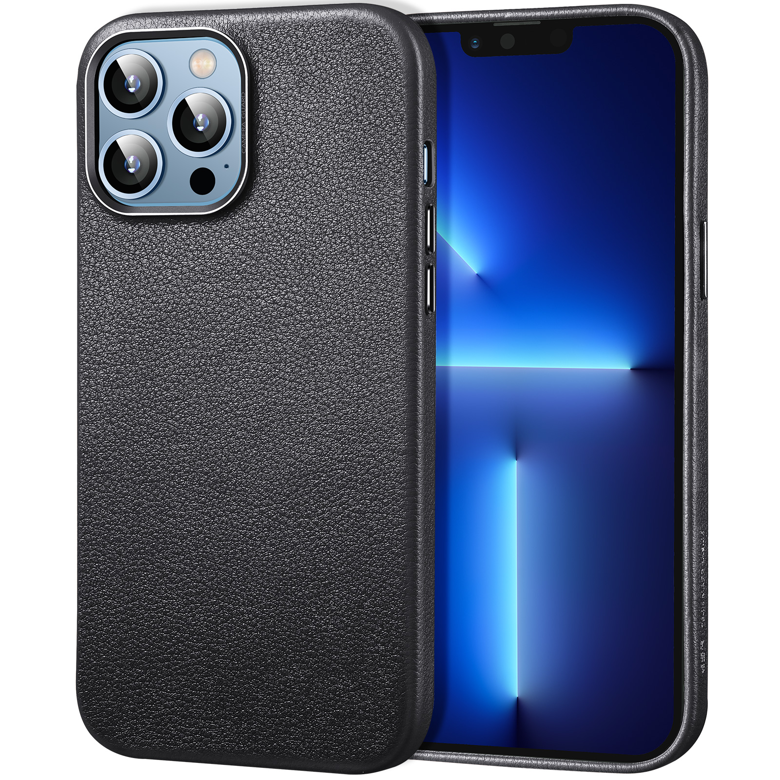 ESR Metro Leather Series Back Case for iPhone 13 Pro Max 6.7 inch MagSafe Wireless Charging, Anti-Scratch Premium Genuine Leather Coated Fabric+PC+TPU Protective Phone Cover - Black, iPhone 13 Pro Max
ESR Metro Leather Series Back Case for iPhone 13 Pro Max 6.7 inch MagSafe Wireless Charging, Anti-Scratch Premium Genuine Leather Coated Fabric+PC+TPU Protective Phone Cover - Black, iPhone 13 Pro Max