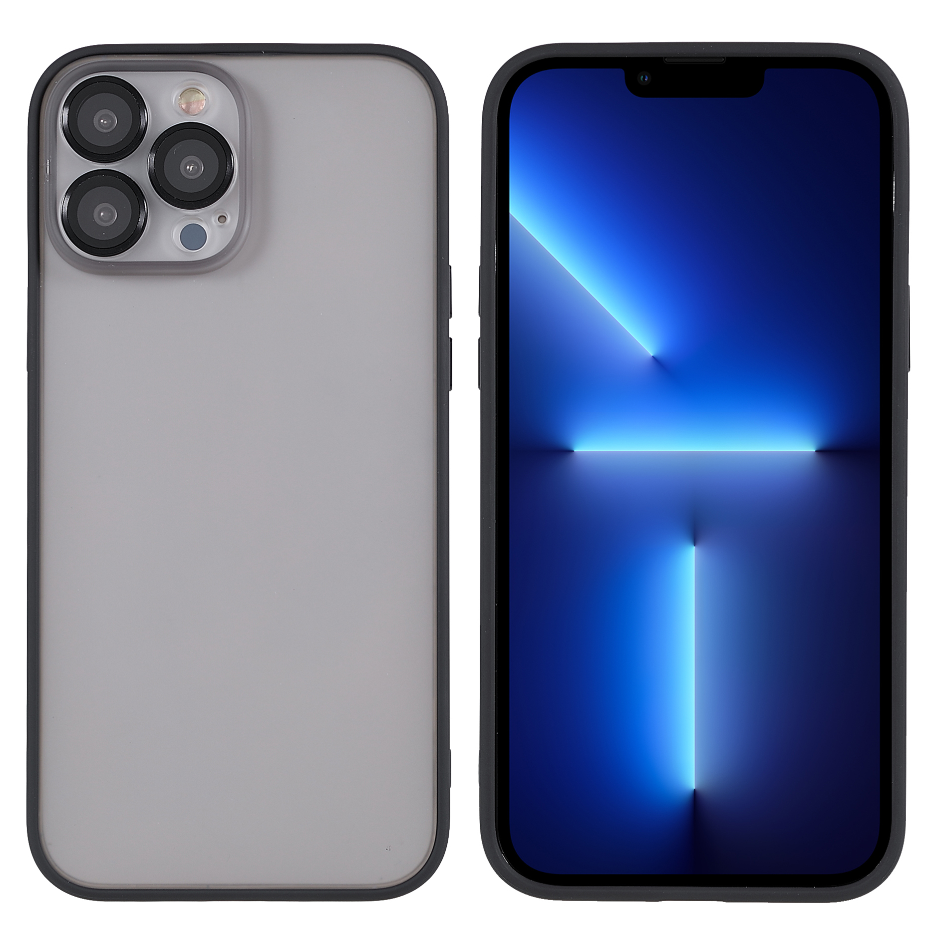 Hard PC + Soft TPU Phone Case for iPhone 13 Pro Max 6.7 inch, Skin-touch Protective Cover with Camera Lens Glass Film - Black, iPhone 13 Pro Max
Hard PC + Soft TPU Phone Case for iPhone 13 Pro Max 6.7 inch, Skin-touch Protective Cover with Camera Lens Glass Film - Black, iPhone 13 Pro Max