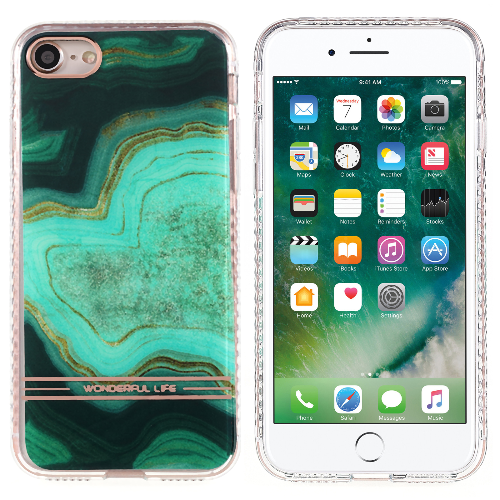 For iPhone SE (2022)/SE (2020)/8/7 Lacquered Surface Marble Pattern TPU + Acrylic IMD Phone Case - Green, iPhone SE (2022)
For iPhone SE (2022)/SE (2020)/8/7 Lacquered Surface Marble Pattern TPU + Acrylic IMD Phone Case - Green, iPhone SE (2022)