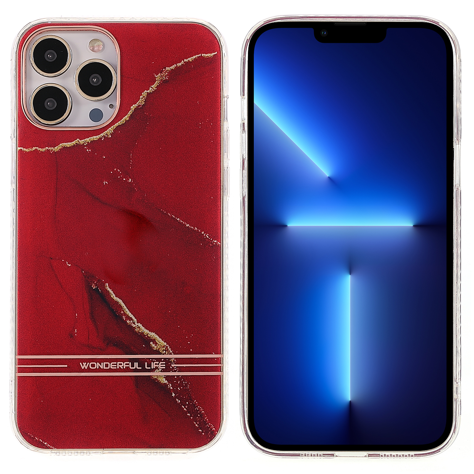 Lacquered Marble Pattern Phone Case for iPhone 13 Pro Max 6.7 inch, TPU + Acrylic IMD Protective Cover - Red, iPhone 13 Pro Max
Lacquered Marble Pattern Phone Case for iPhone 13 Pro Max 6.7 inch, TPU + Acrylic IMD Protective Cover - Red, iPhone 13 Pro Max