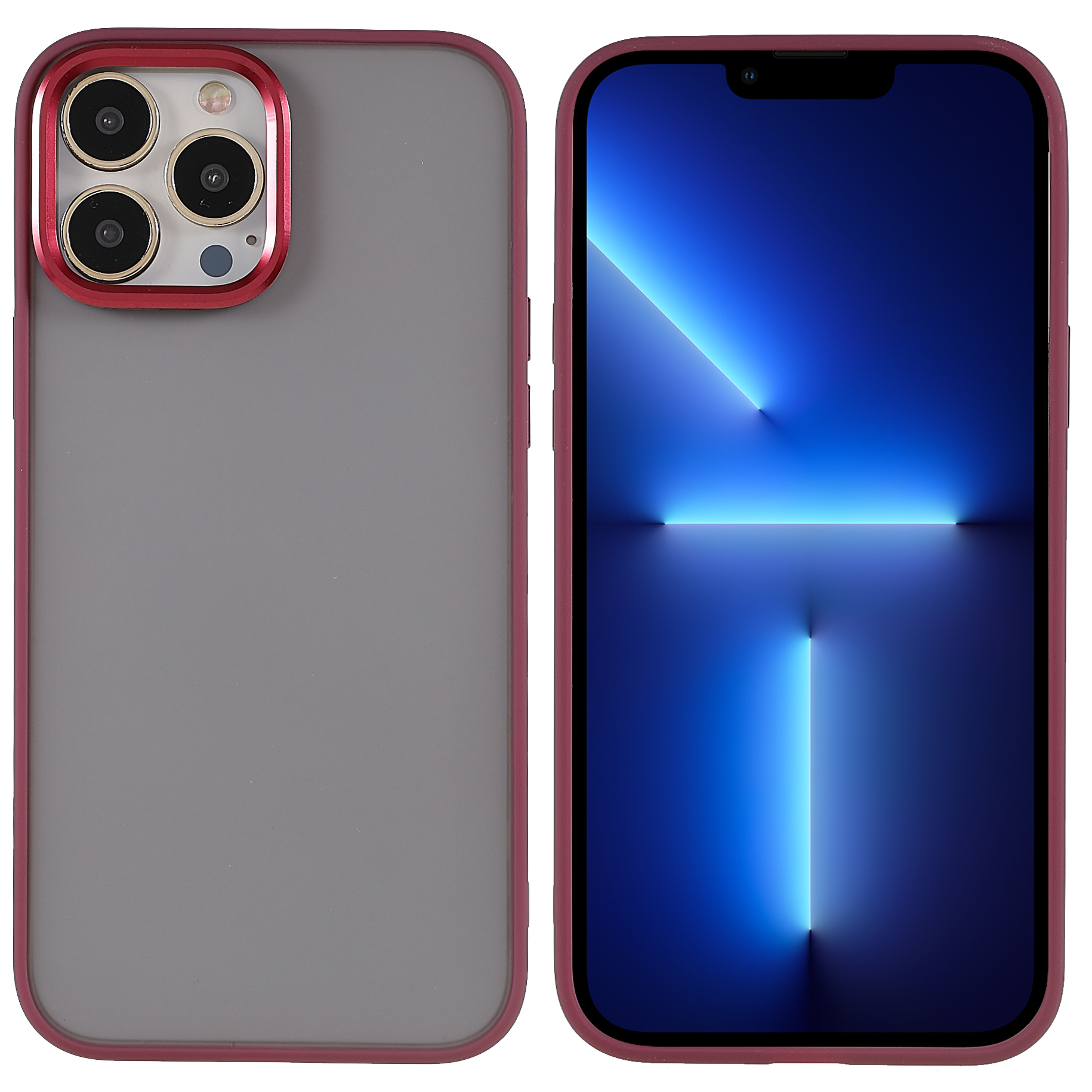 For iPhone 13 Pro 6.1 inch Anti-fall Anti-scratch Hard PC + Soft TPU Hybrid Rubberized Mobile Phone Case Shell - Red, iPhone 13 Pro
For iPhone 13 Pro 6.1 inch Anti-fall Anti-scratch Hard PC + Soft TPU Hybrid Rubberized Mobile Phone Case Shell - Red, iPhone 13 Pro