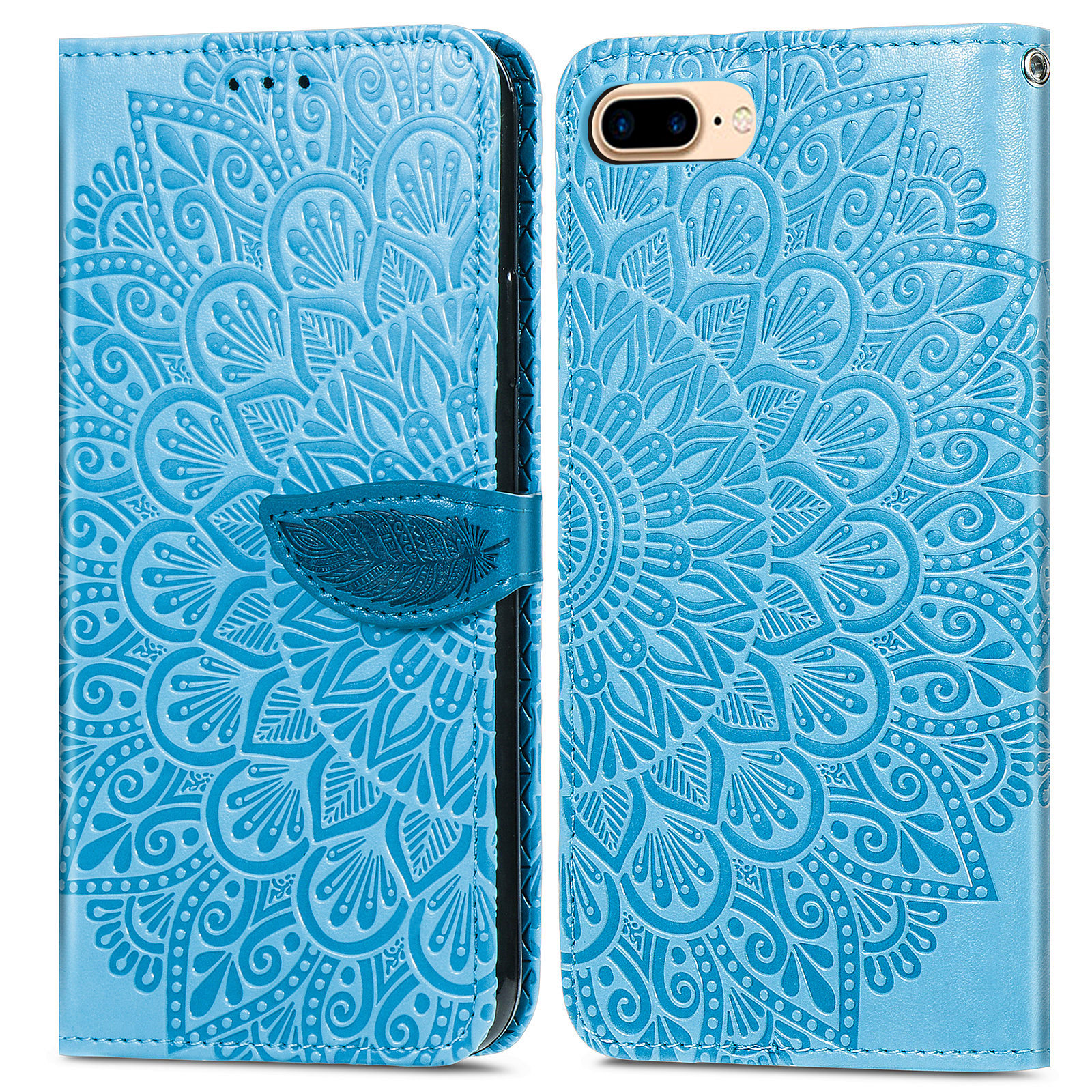 For iPhone 7 Plus/8 Plus 5.5 inch TPU+PU Leather Mobile Phone Case Imprinted Dream Wings Pattern Wallet Flip Cover with Strap - Blue, iPhone 8 Plus 5.5 inch
For iPhone 7 Plus/8 Plus 5.5 inch TPU+PU Leather Mobile Phone Case Imprinted Dream Wings Pattern Wallet Flip Cover with Strap - Blue, iPhone 8 Plus 5.5 inch