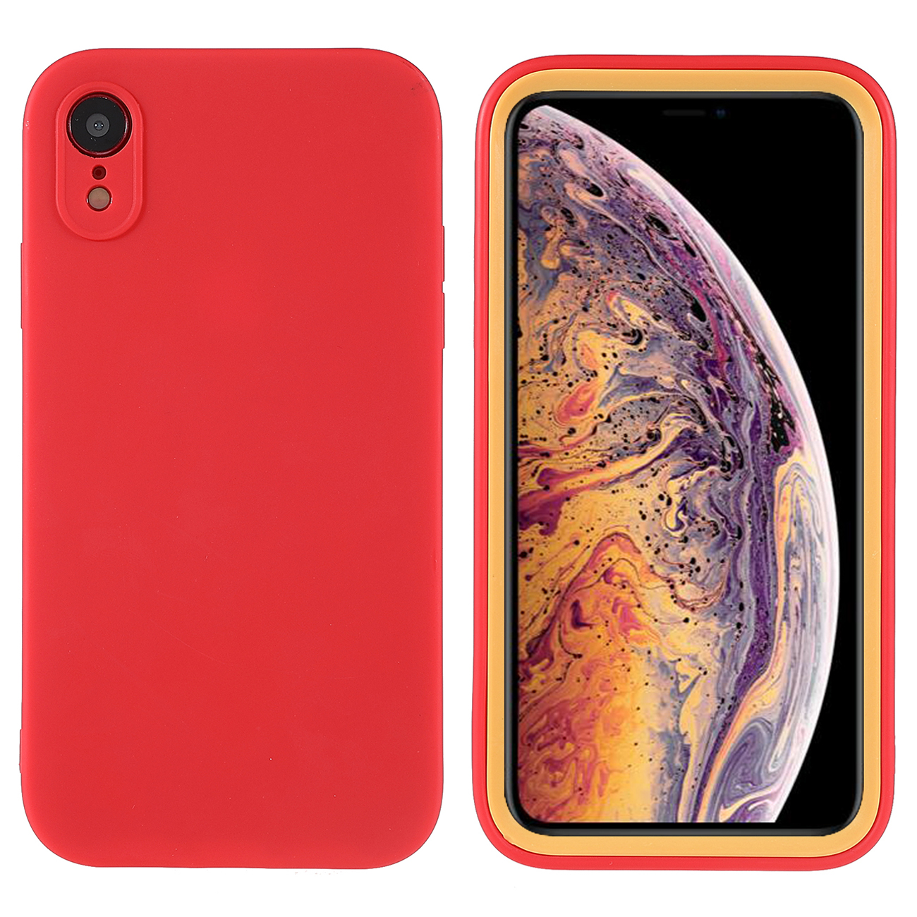 For iPhone XR 6.1 inch Dual Color Detachable 2-in-1 Phone Case Hard PC Front Frame + Soft TPU Protective Cover - Red, iPhone XR 6.1 inch
For iPhone XR 6.1 inch Dual Color Detachable 2-in-1 Phone Case Hard PC Front Frame + Soft TPU Protective Cover - Red, iPhone XR 6.1 inch