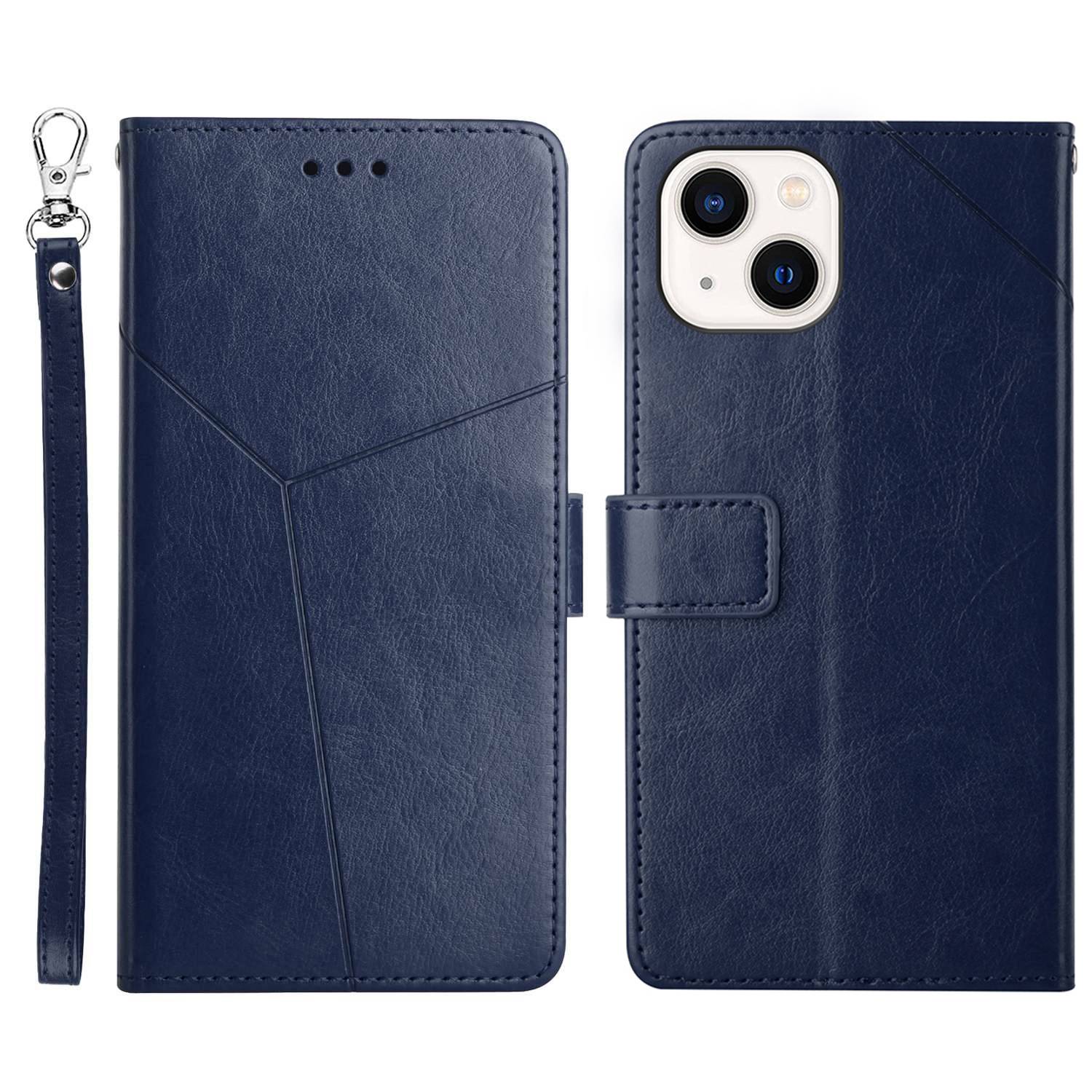 For iPhone 14 6.1 inch Full Coverage Cell Phone Cover PU Leather Y-Shaped Lines Imprinting Wallet Stand Phone Case - Blue, iPhone 14
For iPhone 14 6.1 inch Full Coverage Cell Phone Cover PU Leather Y-Shaped Lines Imprinting Wallet Stand Phone Case - Blue, iPhone 14