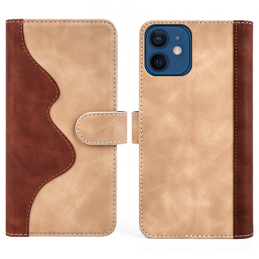 Leather Case for iPhone 12 mini 5.4 inch, Color Splicing Wallet Protective Phone Cover with Adjustable Stand - Yellow, iPhone 12 mini
Leather Case for iPhone 12 mini 5.4 inch, Color Splicing Wallet Protective Phone Cover with Adjustable Stand - Yellow, iPhone 12 mini