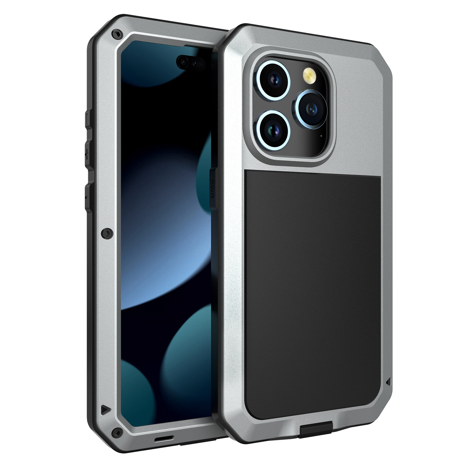Für Iphone 15 Pro Max Max Anti-drop-telefonhülle Silikon+pc+metallabdeckung Mit Temperamentvollem Glasfilm - Silber, iPhone 15 Pro Max
Für Iphone 15 Pro Max Max Anti-drop-telefonhülle Silikon+pc+metallabdeckung Mit Temperamentvollem Glasfilm - Silber, iPhone 15 Pro Max