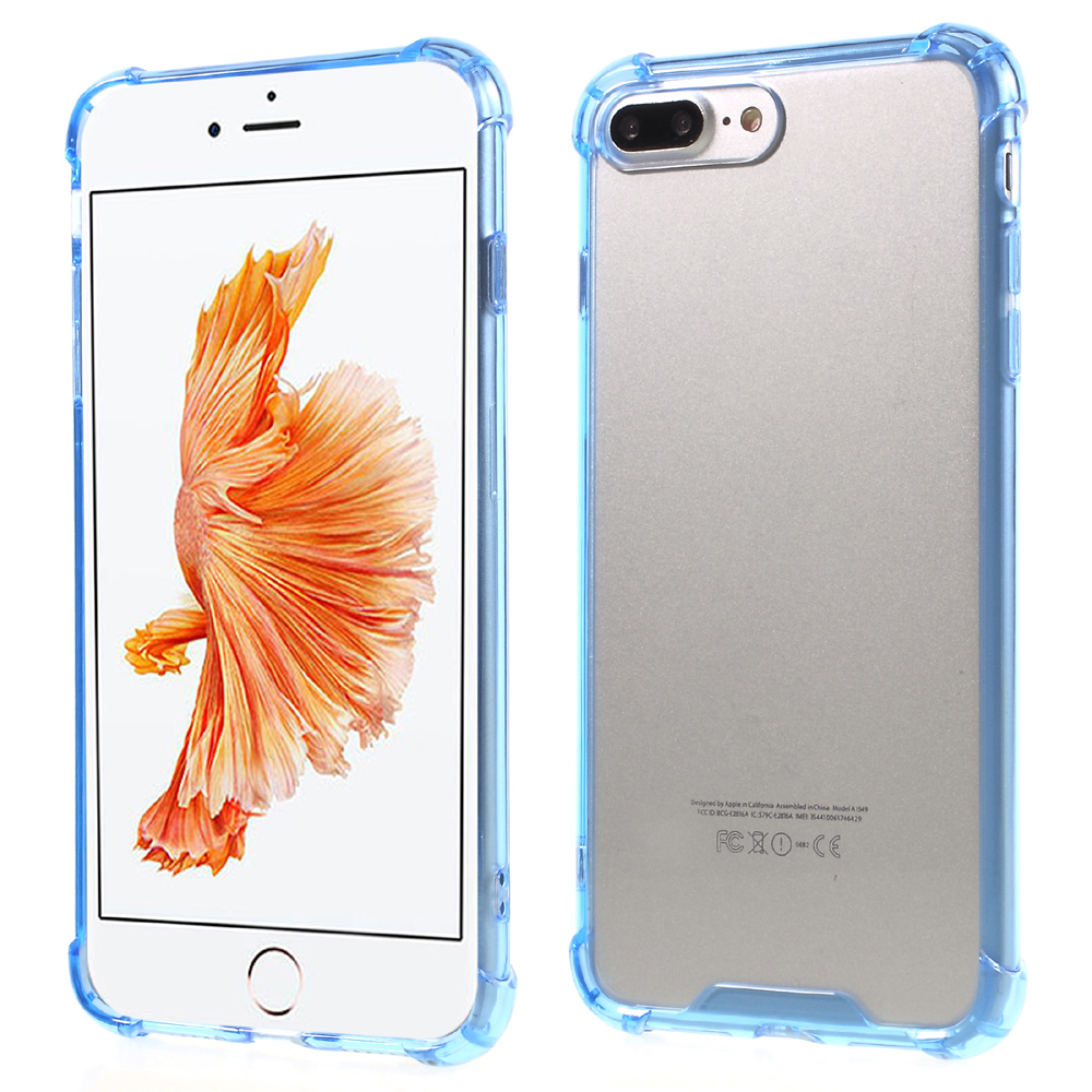 Drop-proof Clear Acrylic + TPU Shell Case for iPhone 8 Plus / 7 Plus 5.5 inch - Blue, iPhone 7 Plus 5.5 inch
Drop-proof Clear Acrylic + TPU Shell Case for iPhone 8 Plus / 7 Plus 5.5 inch - Blue, iPhone 7 Plus 5.5 inch