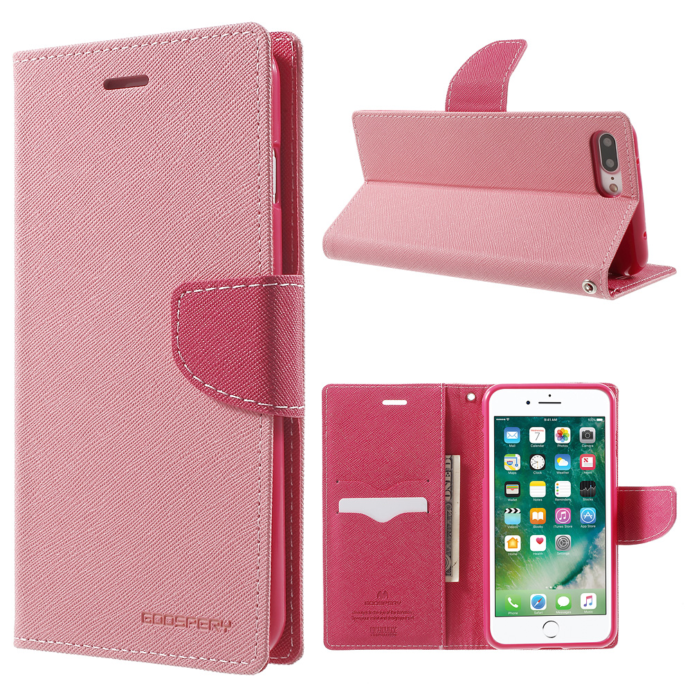 MERCURY GOOSPERY Leather Stand Case with Card Slots for iPhone 8 Plus / 7 Plus - Pink, iPhone 8 Plus 5.5 inch
MERCURY GOOSPERY Leather Stand Case with Card Slots for iPhone 8 Plus / 7 Plus - Pink, iPhone 8 Plus 5.5 inch