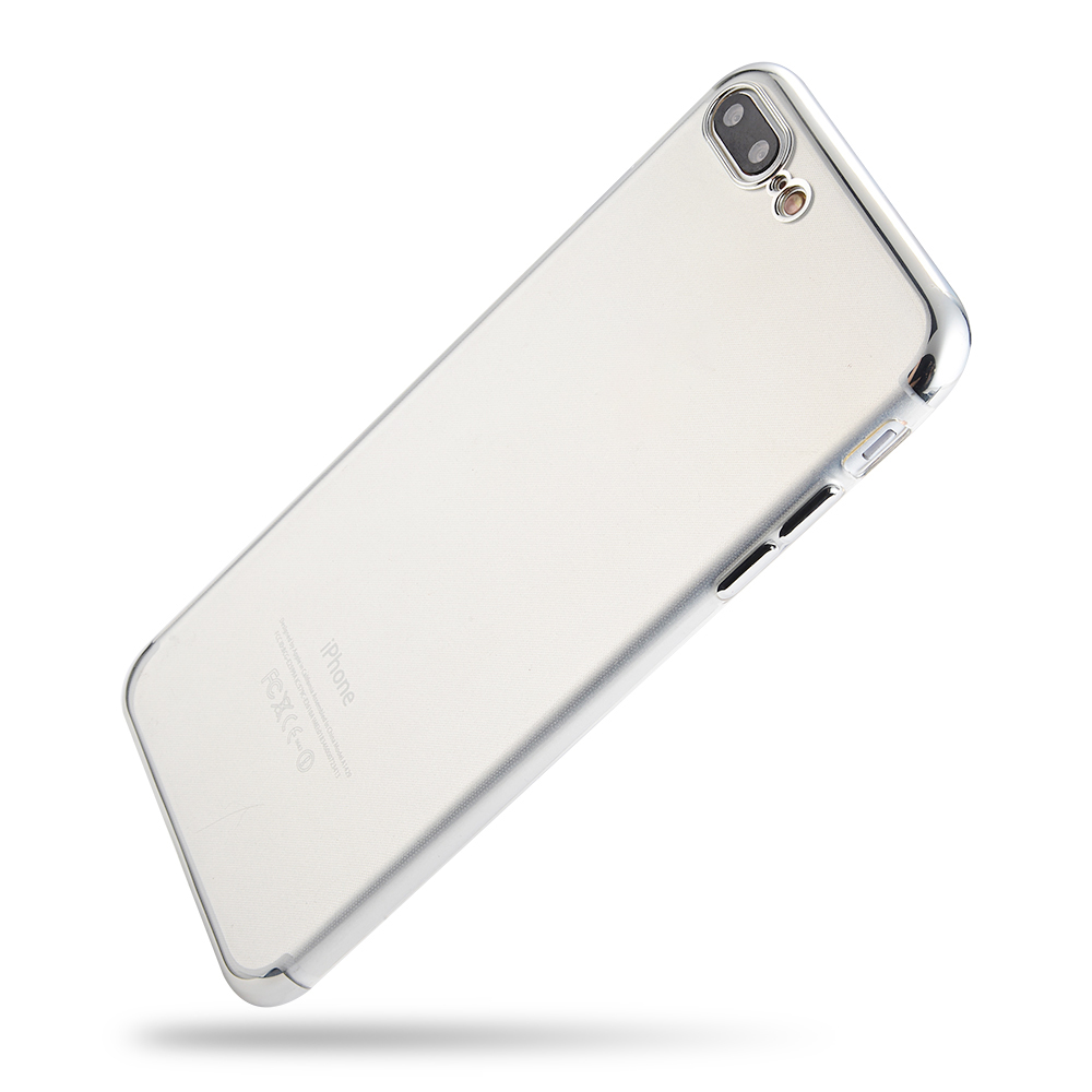 SULADA Crystal Clear Plating TPU Phone Case for iPhone 8 Plus / 7 Plus 5.5 inch - Silver, iPhone 8 Plus 5.5 inch
SULADA Crystal Clear Plating TPU Phone Case for iPhone 8 Plus / 7 Plus 5.5 inch - Silver, iPhone 8 Plus 5.5 inch