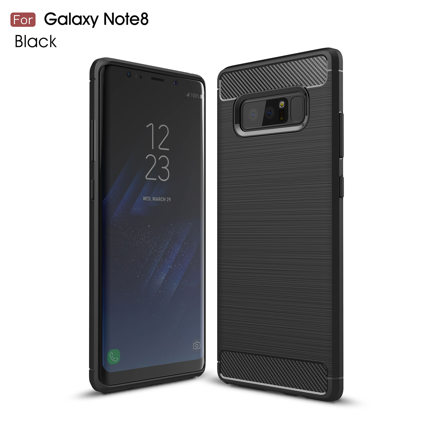 For Samsung Galaxy Note 8 Carbon Fiber Brushed TPU Case Accessory - Black, Galaxy Note 8
For Samsung Galaxy Note 8 Carbon Fiber Brushed TPU Case Accessory - Black, Galaxy Note 8
