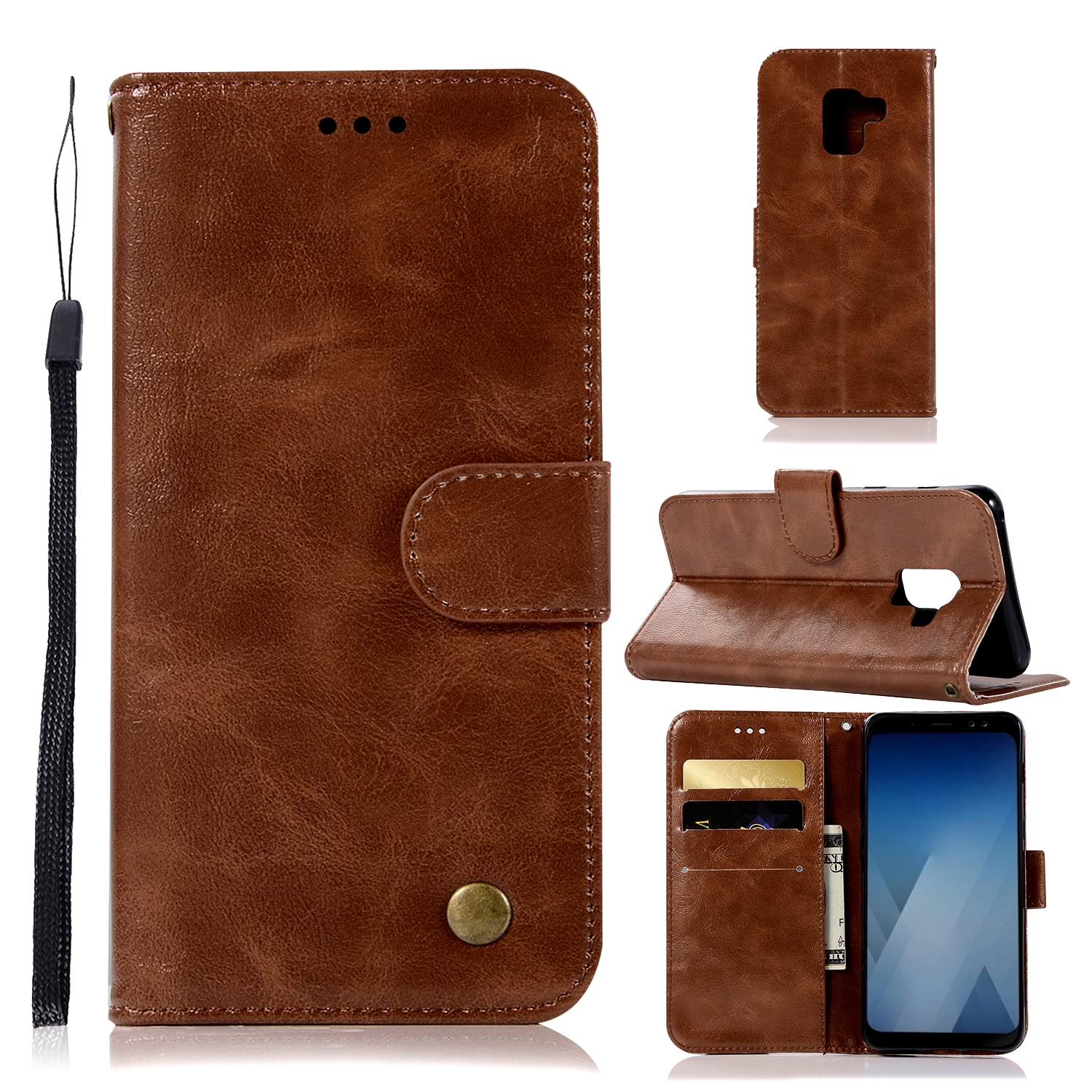 Premium Vintage PU Leather Protective Mobile Phone Shell for Samsung Galaxy A8 (2018) - Coffee, Galaxy A8 (2018)
Premium Vintage PU Leather Protective Mobile Phone Shell for Samsung Galaxy A8 (2018) - Coffee, Galaxy A8 (2018)