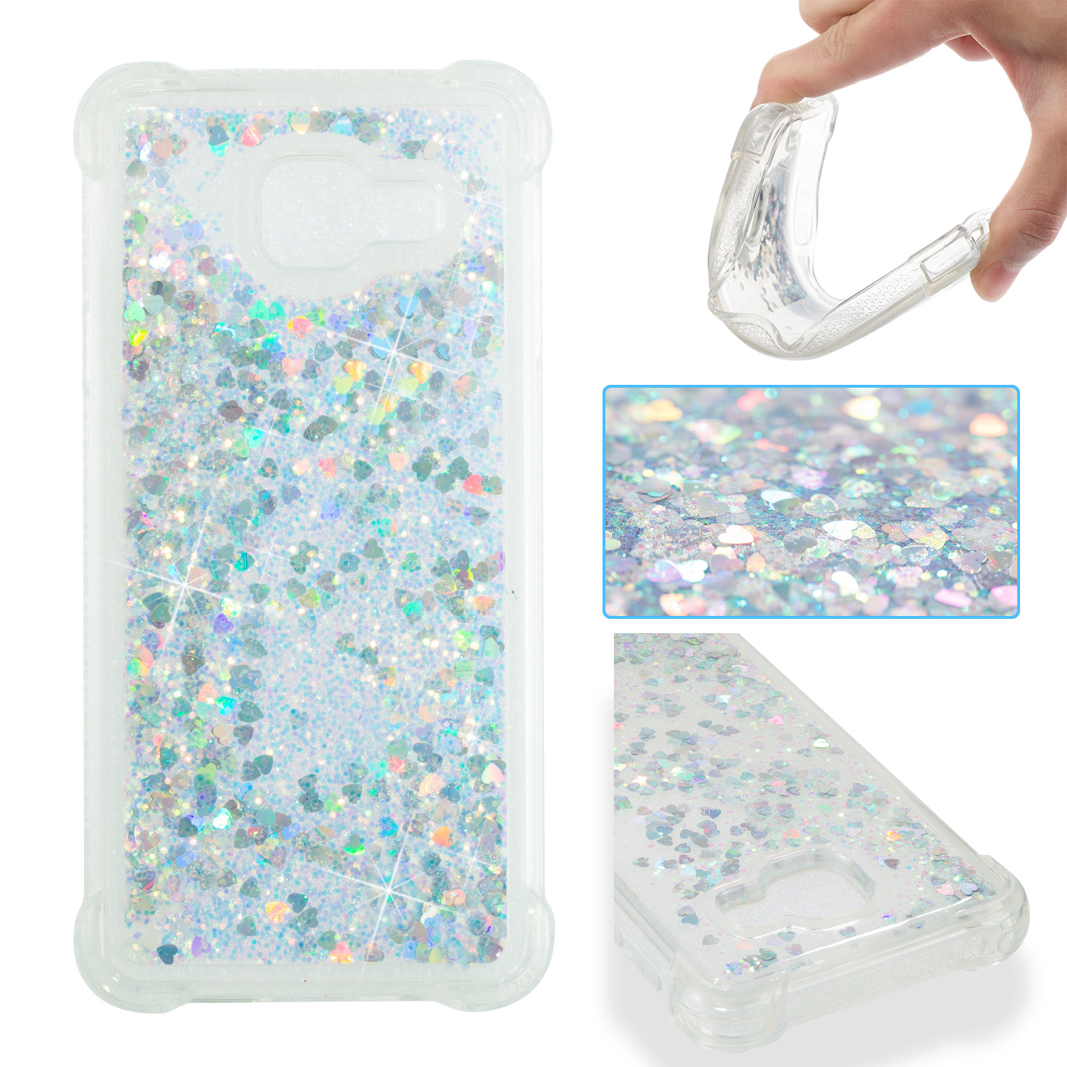 Dynamic Liquid Glitter Powder Heart Shaped Sequins Shockproof TPU Case for Samsung Galaxy A3 SM-A310F (2016) - Silver, Galaxy A3 SM-A310F (2016)
Dynamic Liquid Glitter Powder Heart Shaped Sequins Shockproof TPU Case for Samsung Galaxy A3 SM-A310F (2016) - Silver, Galaxy A3 SM-A310F (2016)