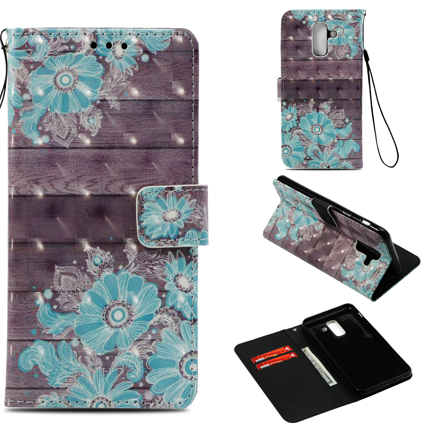 Pattern Printing Leather Wallet Magnetic Case Cover for Samsung Galaxy A6+ (2018) / A9 Star Lite - Blue Flower, Galaxy A6+ (2018)
Pattern Printing Leather Wallet Magnetic Case Cover for Samsung Galaxy A6+ (2018) / A9 Star Lite - Blue Flower, Galaxy A6+ (2018)