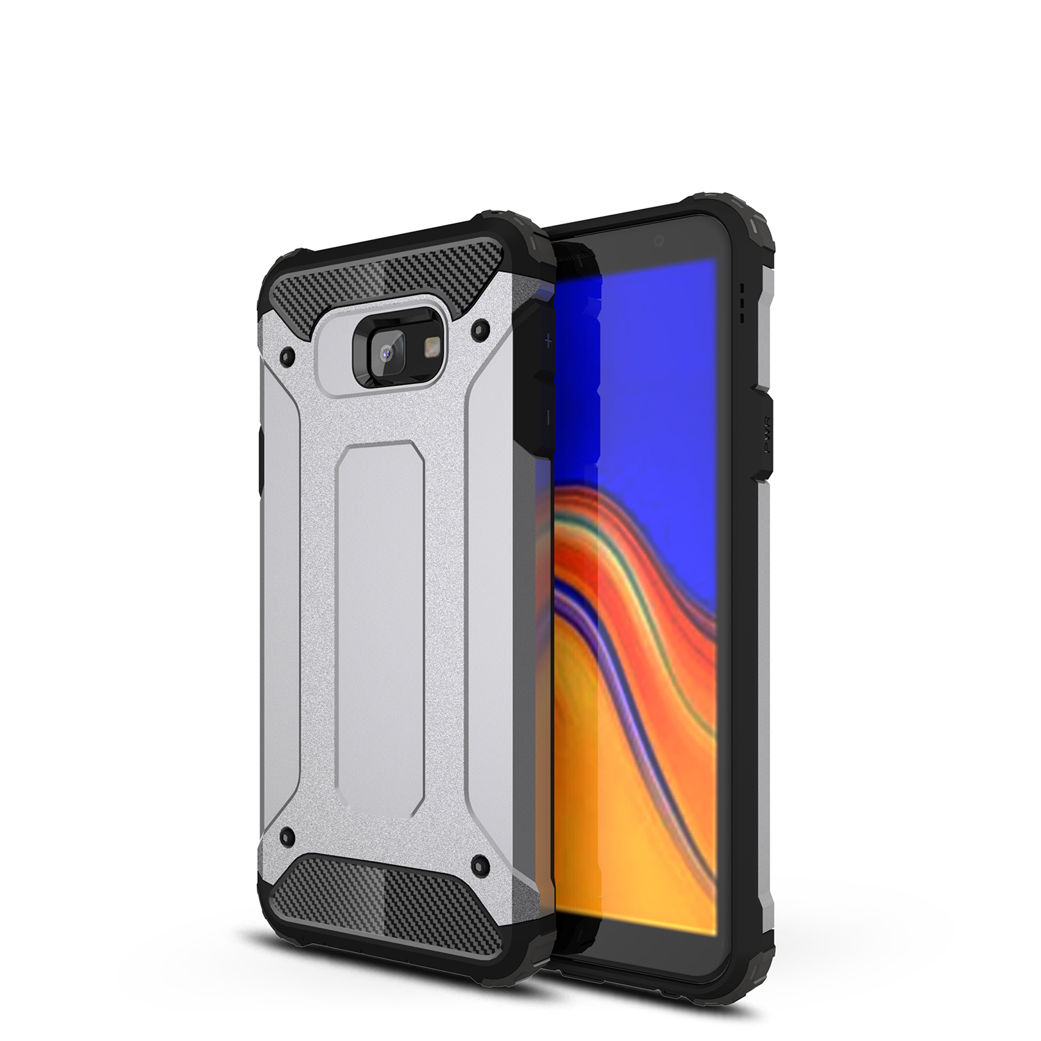 Cool Armor Guard Plastic + TPU Hybrid Phone Case for Samsung Galaxy J4+ - Grey, Galaxy J4+
Cool Armor Guard Plastic + TPU Hybrid Phone Case for Samsung Galaxy J4+ - Grey, Galaxy J4+