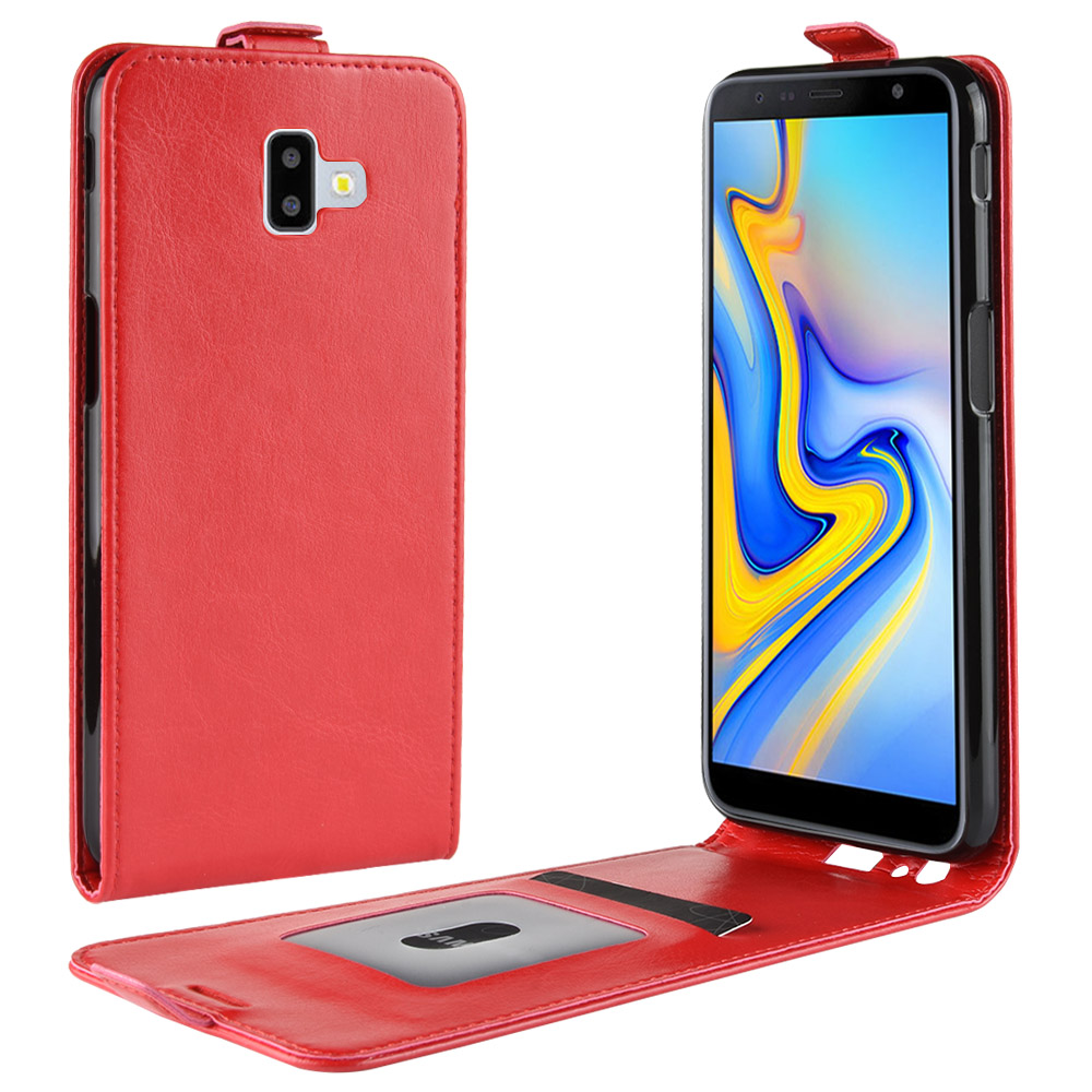 Crazy Horse Vertical Flip Card Holder Leather Shell Cover for Samsung Galaxy J6+ - Red, Galaxy J6+
Crazy Horse Vertical Flip Card Holder Leather Shell Cover for Samsung Galaxy J6+ - Red, Galaxy J6+