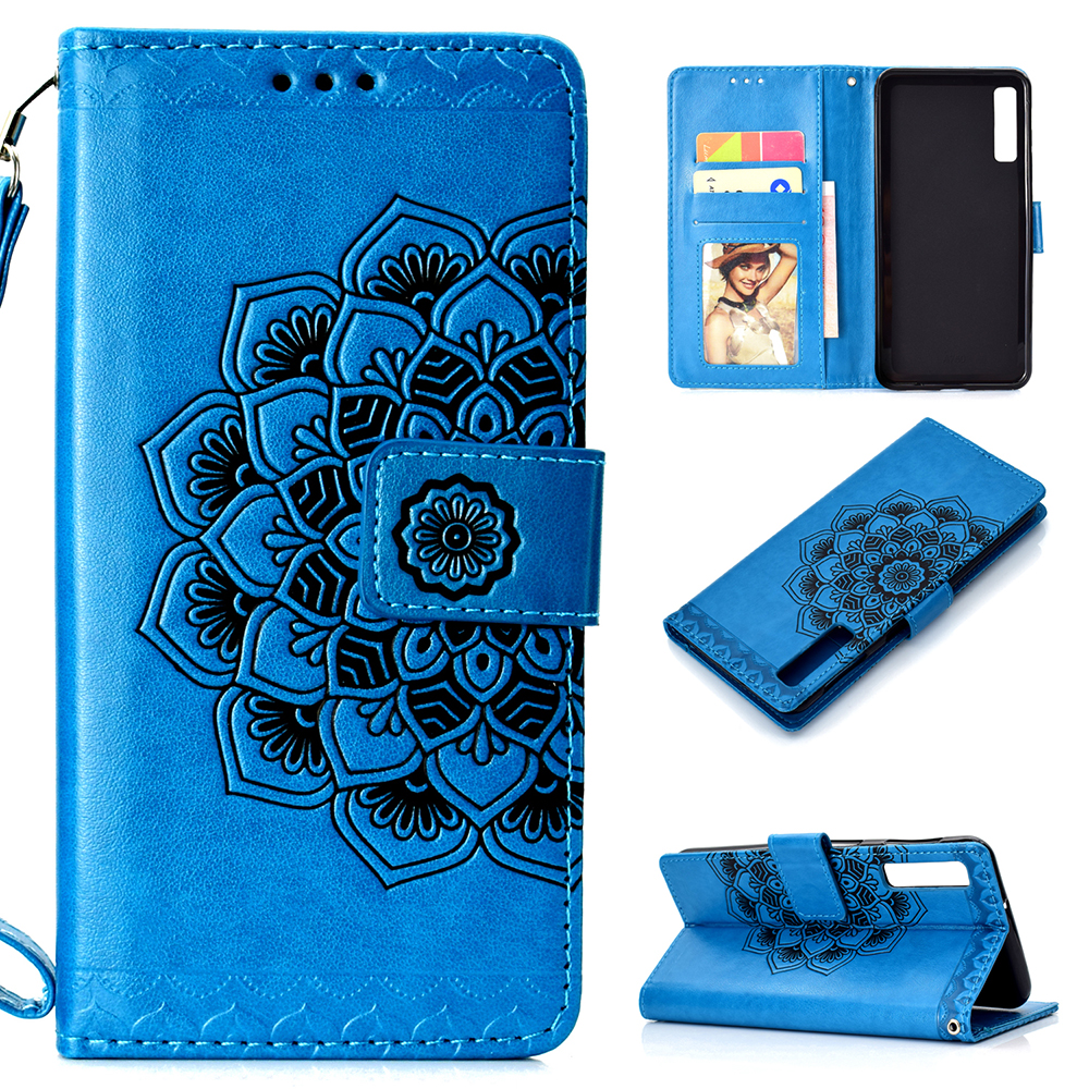 Imprinted Flower Pattern Stand Leather Wallet Case for Samsung Galaxy A7 (2018) - Blue, Galaxy A7 (2018)
Imprinted Flower Pattern Stand Leather Wallet Case for Samsung Galaxy A7 (2018) - Blue, Galaxy A7 (2018)