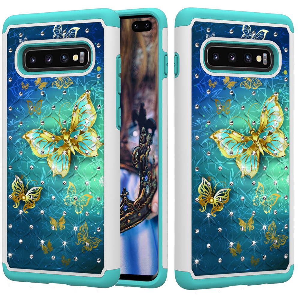 Pattern Print Chinestone Decor PC TPU Мобильный Чехол Для Samsung Galaxy S10 Plus - Золотая Бабочка, Galaxy S10 Plus
Pattern Print Chinestone Decor PC TPU Мобильный Чехол Для Samsung Galaxy S10 Plus - Золотая Бабочка, Galaxy S10 Plus