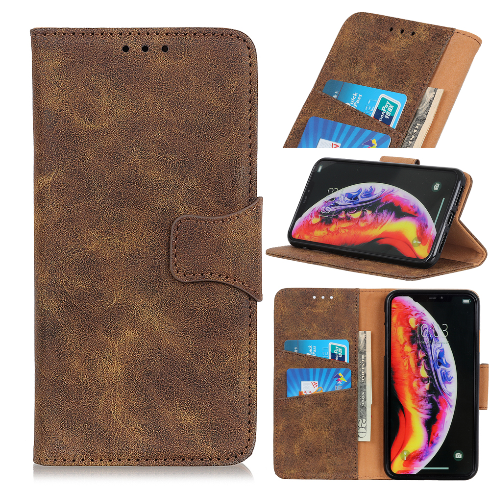 Vintage Style Split Leather Stand Magnetic Wallet Case for Samsung Galaxy S10 5G - Coffee, Galaxy S10 5G
Vintage Style Split Leather Stand Magnetic Wallet Case for Samsung Galaxy S10 5G - Coffee, Galaxy S10 5G