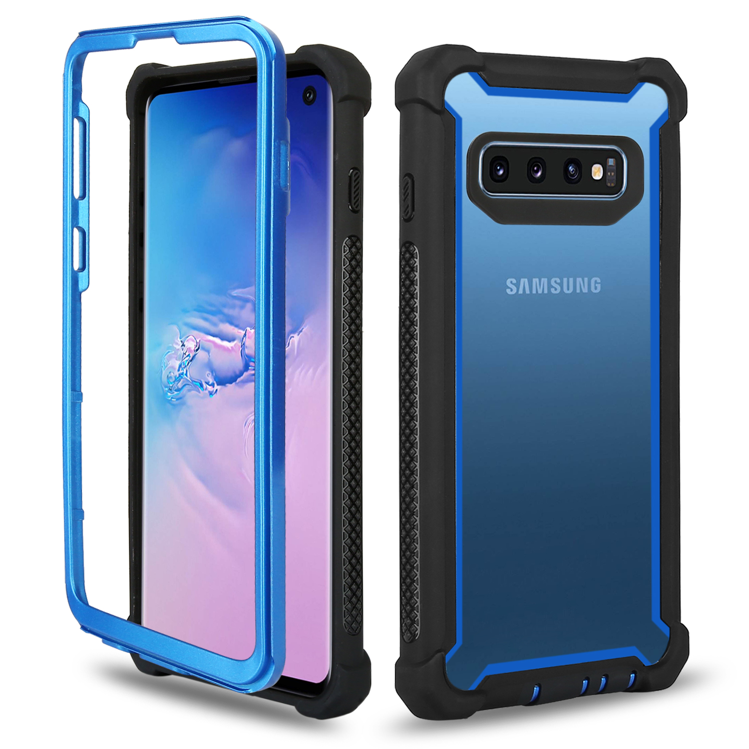 Anti-drop PC and TPU Hybrid Cell Phone Shell for Samsung Galaxy S10 Plus - Blue / Black, Galaxy S10 Plus
Anti-drop PC and TPU Hybrid Cell Phone Shell for Samsung Galaxy S10 Plus - Blue / Black, Galaxy S10 Plus