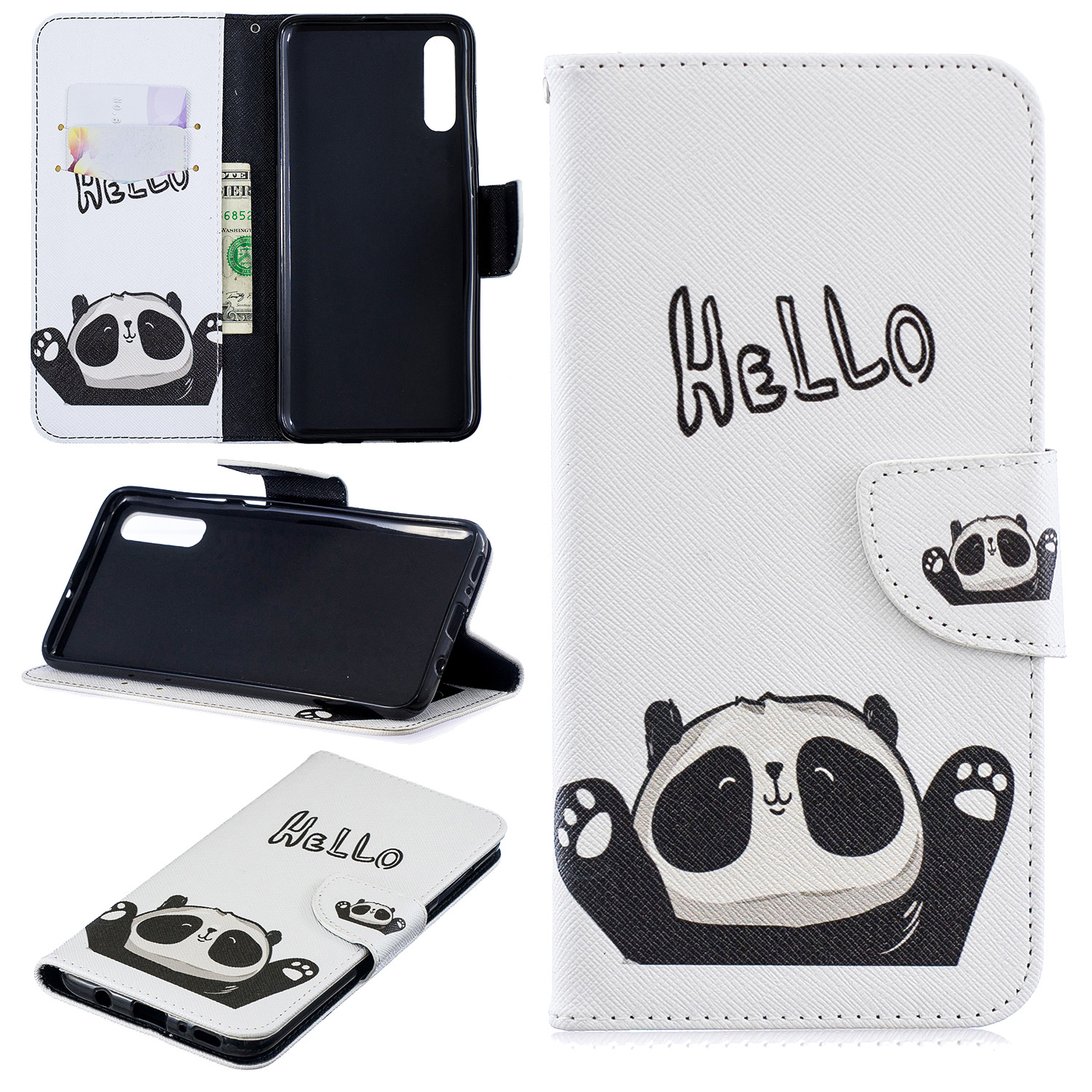 Для Samsung Galaxy A70 Pattern Pratch Peption PU Кожаный Стенд - Очаровательная Панда, Galaxy A70
Для Samsung Galaxy A70 Pattern Pratch Peption PU Кожаный Стенд - Очаровательная Панда, Galaxy A70
