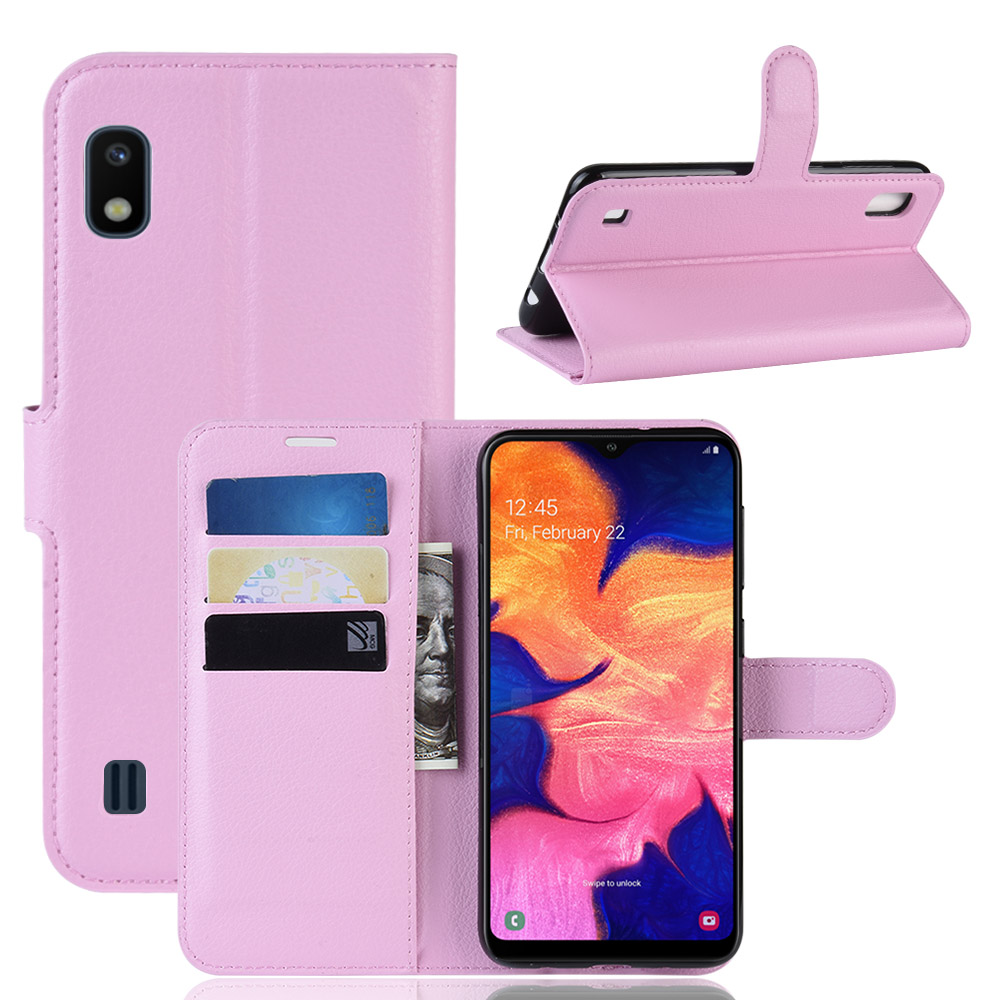 Litchi Skin PU Leather Wallet Mobile Phone Case for Samsung Galaxy A10 - Pink, Galaxy A10
Litchi Skin PU Leather Wallet Mobile Phone Case for Samsung Galaxy A10 - Pink, Galaxy A10