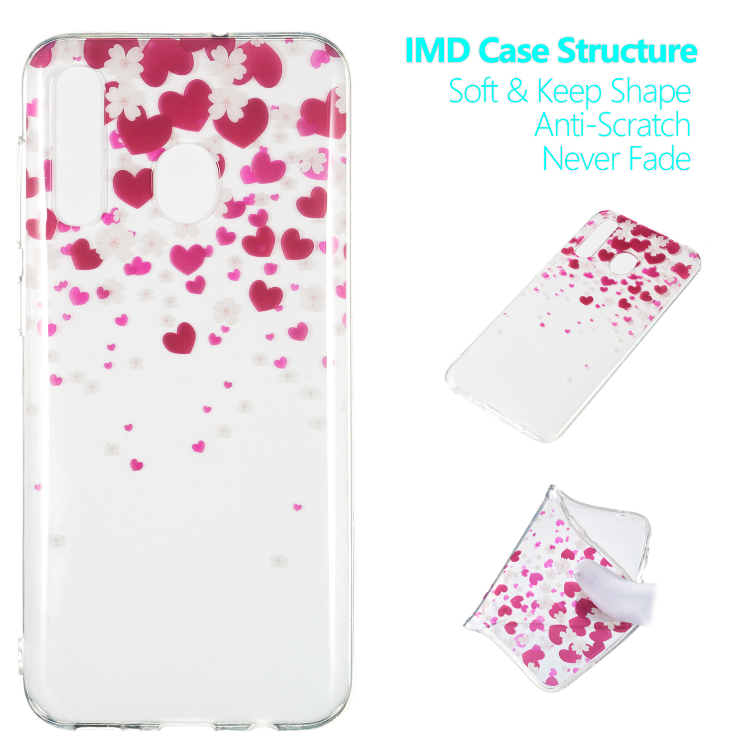 Шаблон Печати IMD TPU Case Для Samsung Galaxy A30 / A20 - Сердца И Цветы, Galaxy A20
Шаблон Печати IMD TPU Case Для Samsung Galaxy A30 / A20 - Сердца И Цветы, Galaxy A20