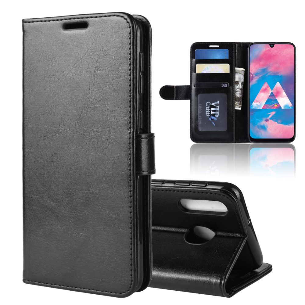 Crazy Horse PU Leather Stand Wallet Flip Phone Case for Samsung Galaxy M30/A40s - Black, Galaxy M30
Crazy Horse PU Leather Stand Wallet Flip Phone Case for Samsung Galaxy M30/A40s - Black, Galaxy M30