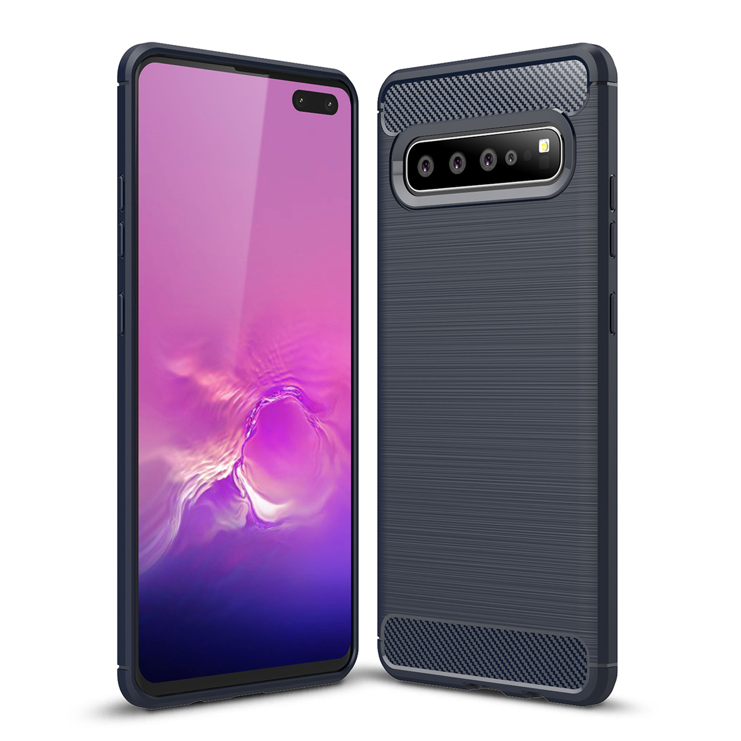 Carbon Fiber Texture Brushed TPU Case Shell for Samsung Galaxy S10 5G - Dark Blue, Galaxy S10 5G
Carbon Fiber Texture Brushed TPU Case Shell for Samsung Galaxy S10 5G - Dark Blue, Galaxy S10 5G