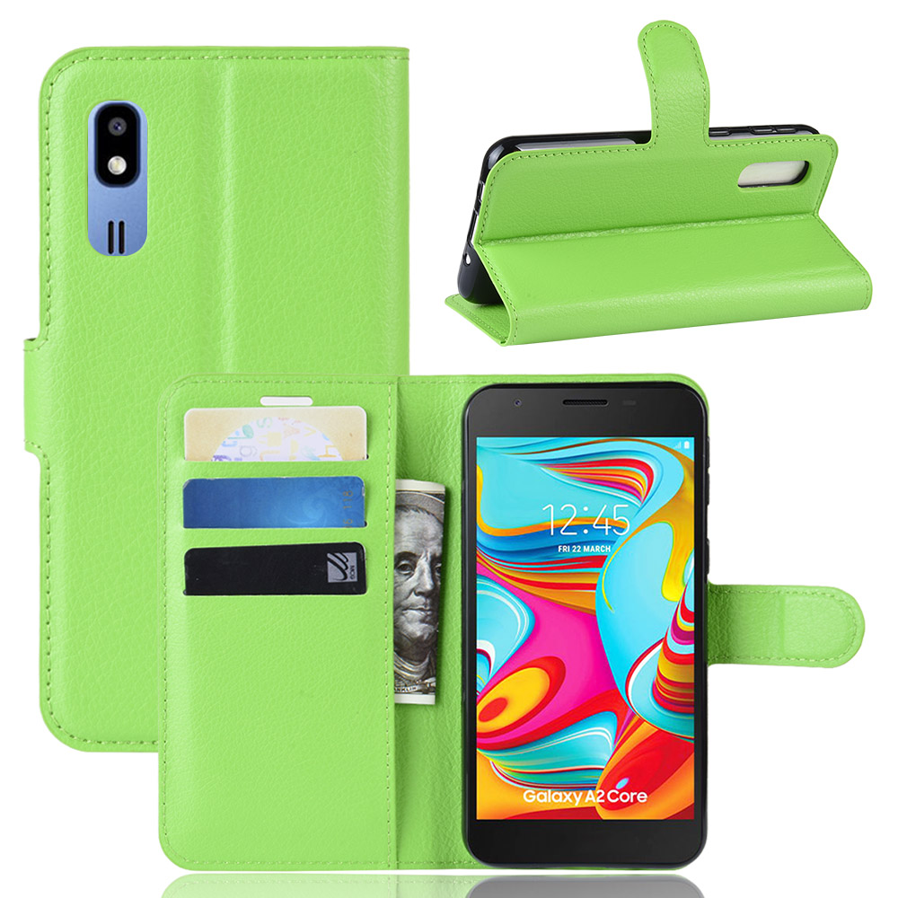 Litchi Skin PU Leather Magnetic Wallet Stand Case for Samsung Galaxy A2 Core - Green, Galaxy A2 Core
Litchi Skin PU Leather Magnetic Wallet Stand Case for Samsung Galaxy A2 Core - Green, Galaxy A2 Core