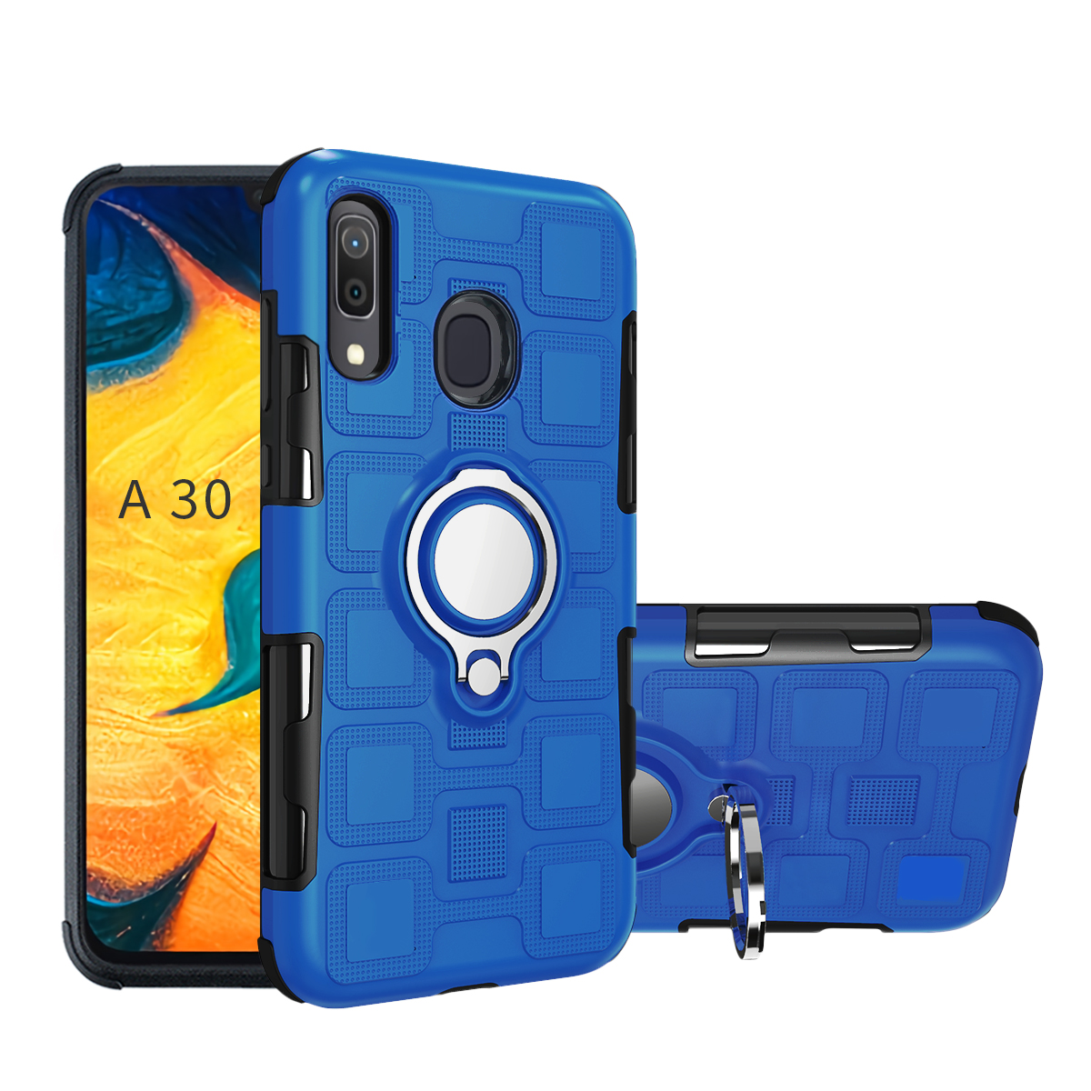 Geometric Pattern TPU PC Hybrid Case with Magnetic Car Mount Ring Holder for Samsung Galaxy A30 / A20 - Baby Blue, Galaxy A30
Geometric Pattern TPU PC Hybrid Case with Magnetic Car Mount Ring Holder for Samsung Galaxy A30 / A20 - Baby Blue, Galaxy A30
