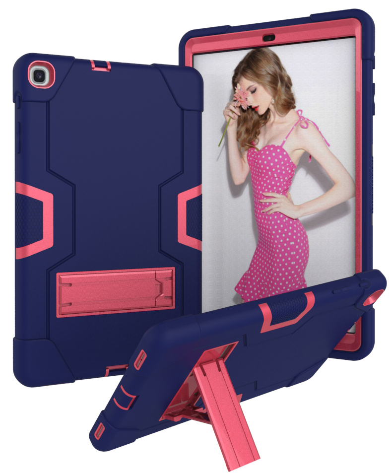 Shock Proof Hybrid TPU + PC Tablet Cover with Kickstand for Samsung Galaxy Tab A 10.1 (2019) - Dark Blue / Rose, Galaxy Tab A 10.1 (2019)
Shock Proof Hybrid TPU + PC Tablet Cover with Kickstand for Samsung Galaxy Tab A 10.1 (2019) - Dark Blue / Rose, Galaxy Tab A 10.1 (2019)