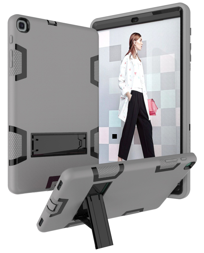 Shock Proof Contrast Color Hybrid TPU + PC Tablet Cover with Kickstand for Samsung Galaxy Tab A 10.1 (2019) - Grey / Black, Galaxy Tab A 10.1 (2019)
Shock Proof Contrast Color Hybrid TPU + PC Tablet Cover with Kickstand for Samsung Galaxy Tab A 10.1 (2019) - Grey / Black, Galaxy Tab A 10.1 (2019)