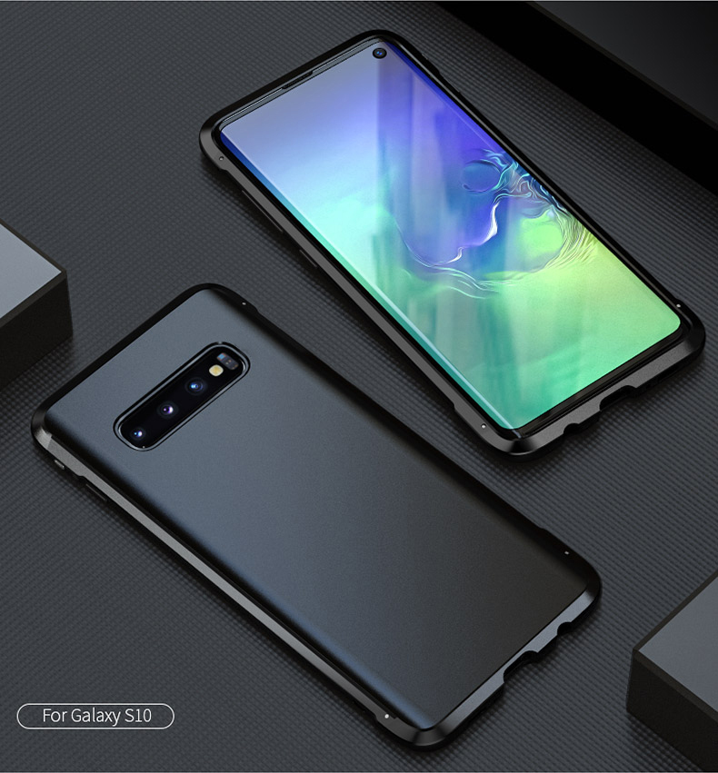 LUPHIE for Samsung Galaxy S10 Double Dragon Metal + Silicone + PC Back Cover Casing - All Black, Galaxy S10
LUPHIE for Samsung Galaxy S10 Double Dragon Metal + Silicone + PC Back Cover Casing - All Black, Galaxy S10
