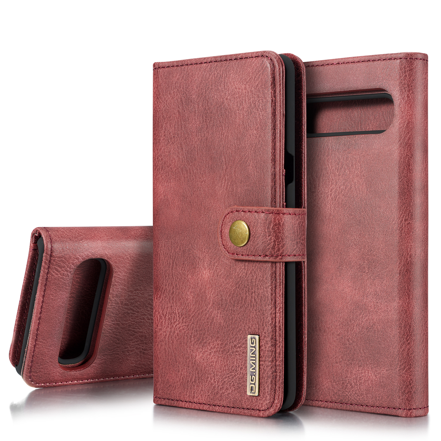 DG.MING Split Leather Phone Shell with Wallet Slot for Samsung Galaxy S10 5G - Red, Galaxy S10 5G
DG.MING Split Leather Phone Shell with Wallet Slot for Samsung Galaxy S10 5G - Red, Galaxy S10 5G