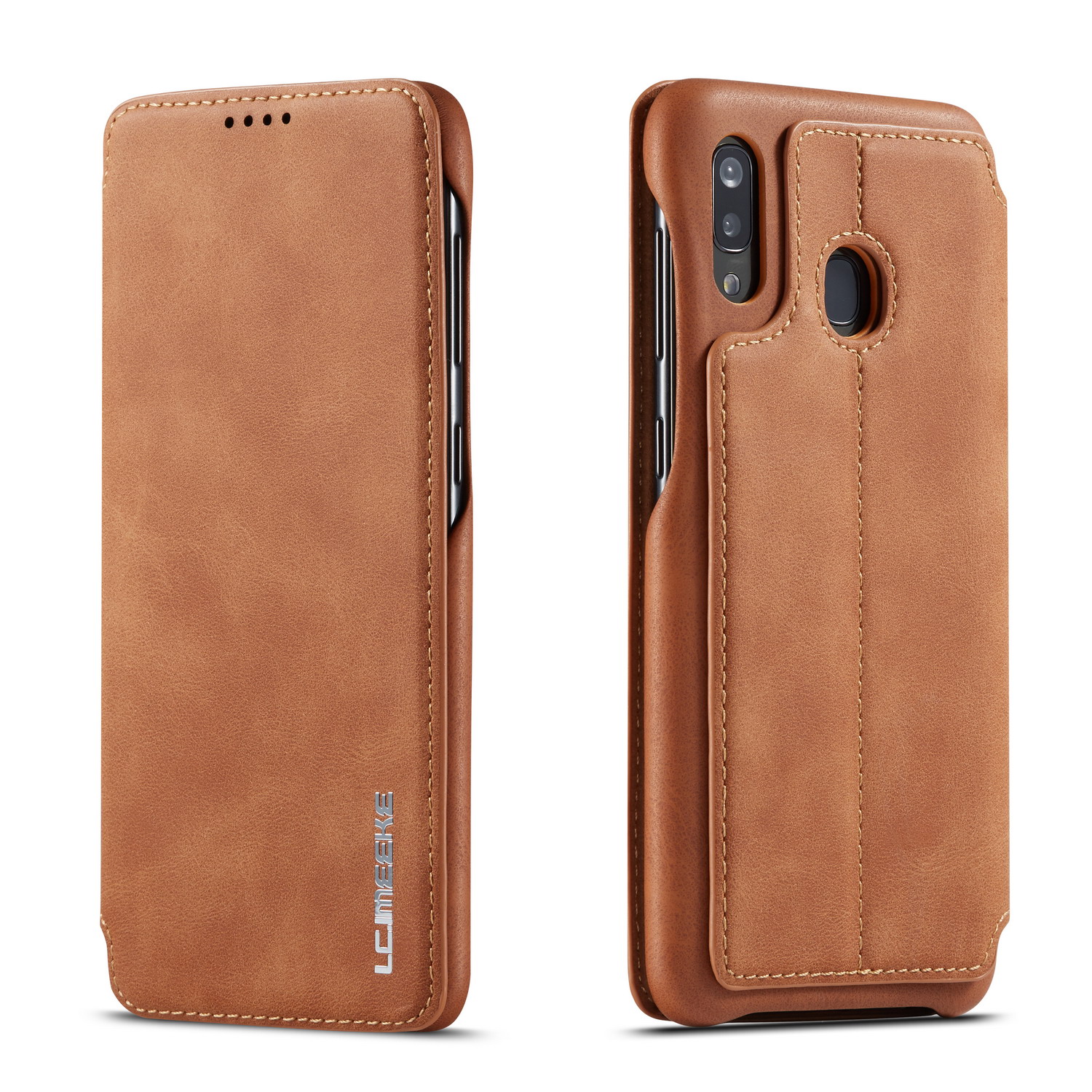 LC.IMEEKE Retro Style Leather Shell with Card Holder for Samsung Galaxy A30/A20 - Brown, Galaxy A30
LC.IMEEKE Retro Style Leather Shell with Card Holder for Samsung Galaxy A30/A20 - Brown, Galaxy A30