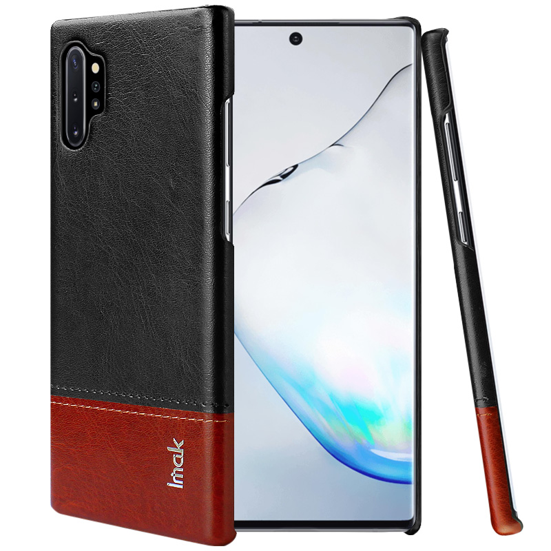 IMAK Ruiyi Series PU Leather Coated PC Phone Shell + Explosion-proof Screen Protector for Samsung Galaxy Note 10 Plus/Note 10 Plus 5G - Black/Brown, Galaxy Note 10 Plus
IMAK Ruiyi Series PU Leather Coated PC Phone Shell + Explosion-proof Screen Protector for Samsung Galaxy Note 10 Plus/Note 10 Plus 5G - Black/Brown, Galaxy Note 10 Plus