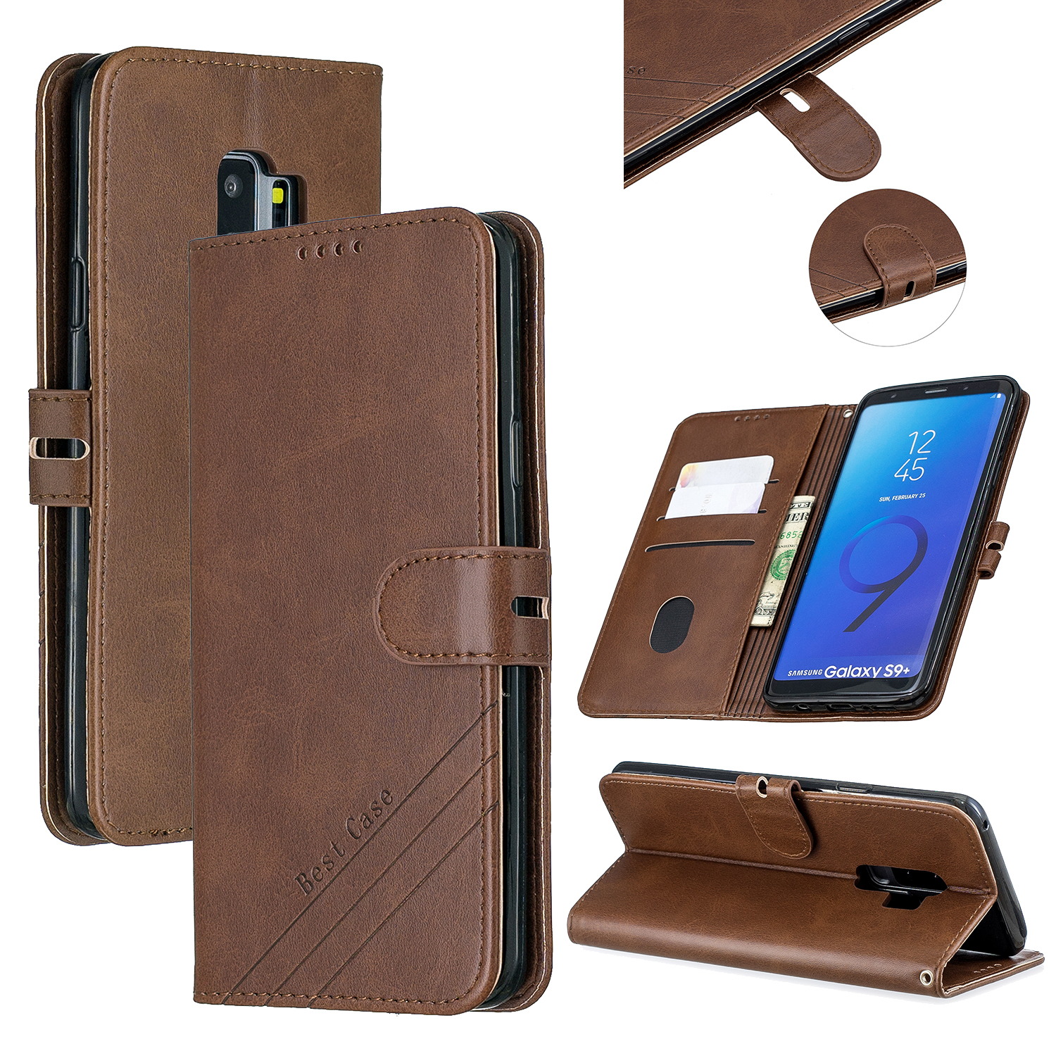 PU Leather Wallet Stand Case for Samsung Galaxy S9 Plus SM-G965 - Coffee, Galaxy S9+
PU Leather Wallet Stand Case for Samsung Galaxy S9 Plus SM-G965 - Coffee, Galaxy S9+