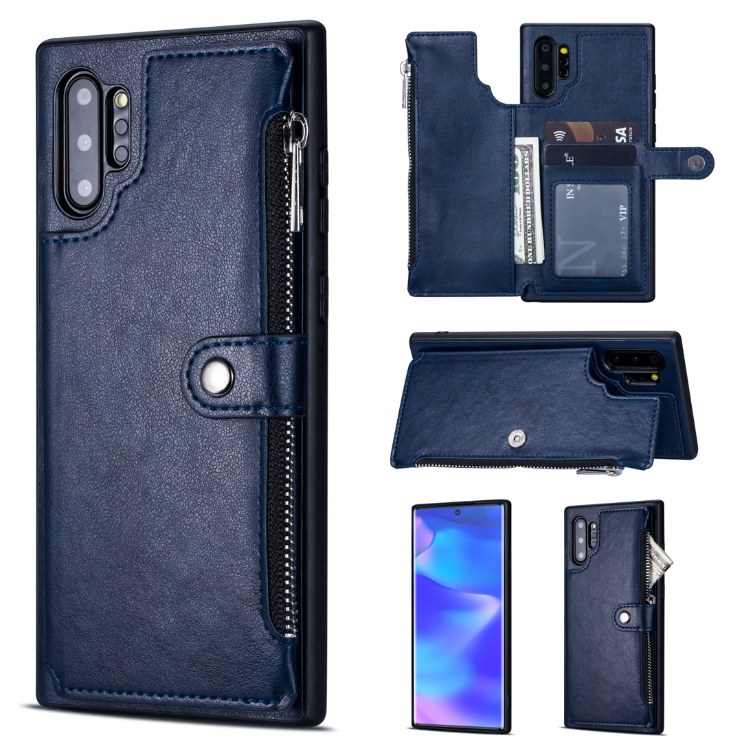 PU Leather+TPU Zipper Wallet Shell Cover Case for Samsung Galaxy Note 10 Plus/Note 10 Plus 5G - Blue, Galaxy Note 10 Plus 5G
PU Leather+TPU Zipper Wallet Shell Cover Case for Samsung Galaxy Note 10 Plus/Note 10 Plus 5G - Blue, Galaxy Note 10 Plus 5G