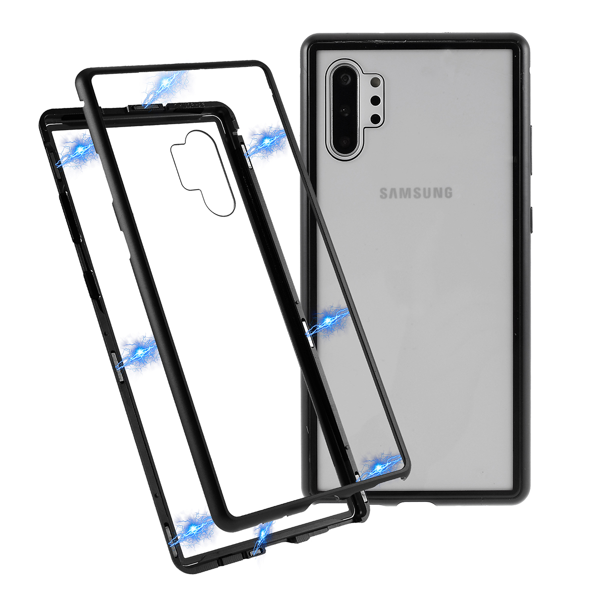 Магнитный Металл + Закаленное Стекло Крышки Для Samsung Galaxy Note 10 Plus / Примечание 10 Плюс 5G - Чернить, Galaxy Note 10 Plus 5G
Магнитный Металл + Закаленное Стекло Крышки Для Samsung Galaxy Note 10 Plus / Примечание 10 Плюс 5G - Чернить, Galaxy Note 10 Plus 5G
