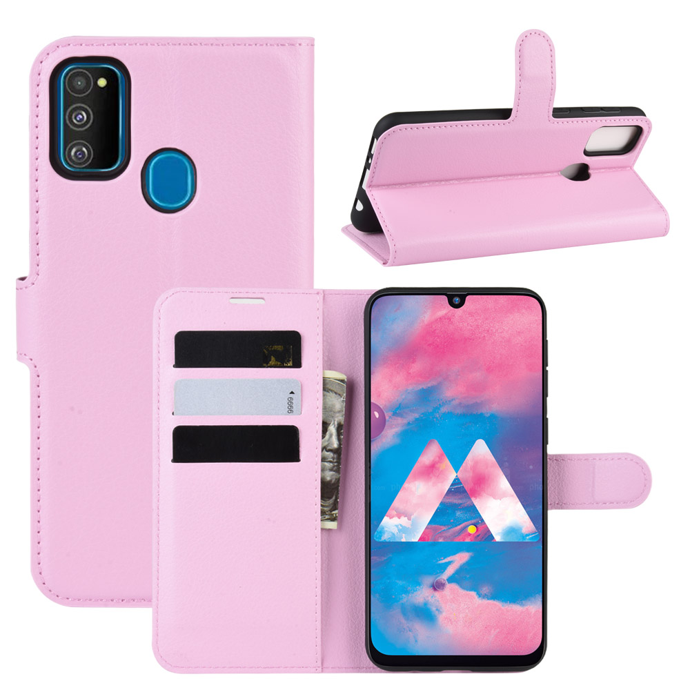 Litchi Skin Leather Stand Phone Shell Wallet Case for Samsung Galaxy M21/M30s - Pink, Galaxy M30s
Litchi Skin Leather Stand Phone Shell Wallet Case for Samsung Galaxy M21/M30s - Pink, Galaxy M30s