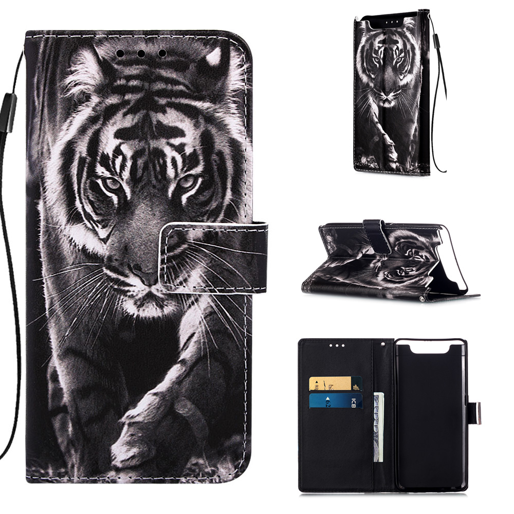 Pattern Printing PU Leather Wallet Phone Cover for Samsung Galaxy A80/A90 - Tiger, Galaxy A80
Pattern Printing PU Leather Wallet Phone Cover for Samsung Galaxy A80/A90 - Tiger, Galaxy A80