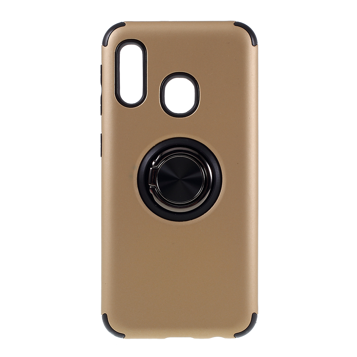 Finger Ring Kickstand PC + TPU Phone Shell with Magnetic Metal Sheet for Samsung Galaxy A20e - Gold, Galaxy A20e
Finger Ring Kickstand PC + TPU Phone Shell with Magnetic Metal Sheet for Samsung Galaxy A20e - Gold, Galaxy A20e