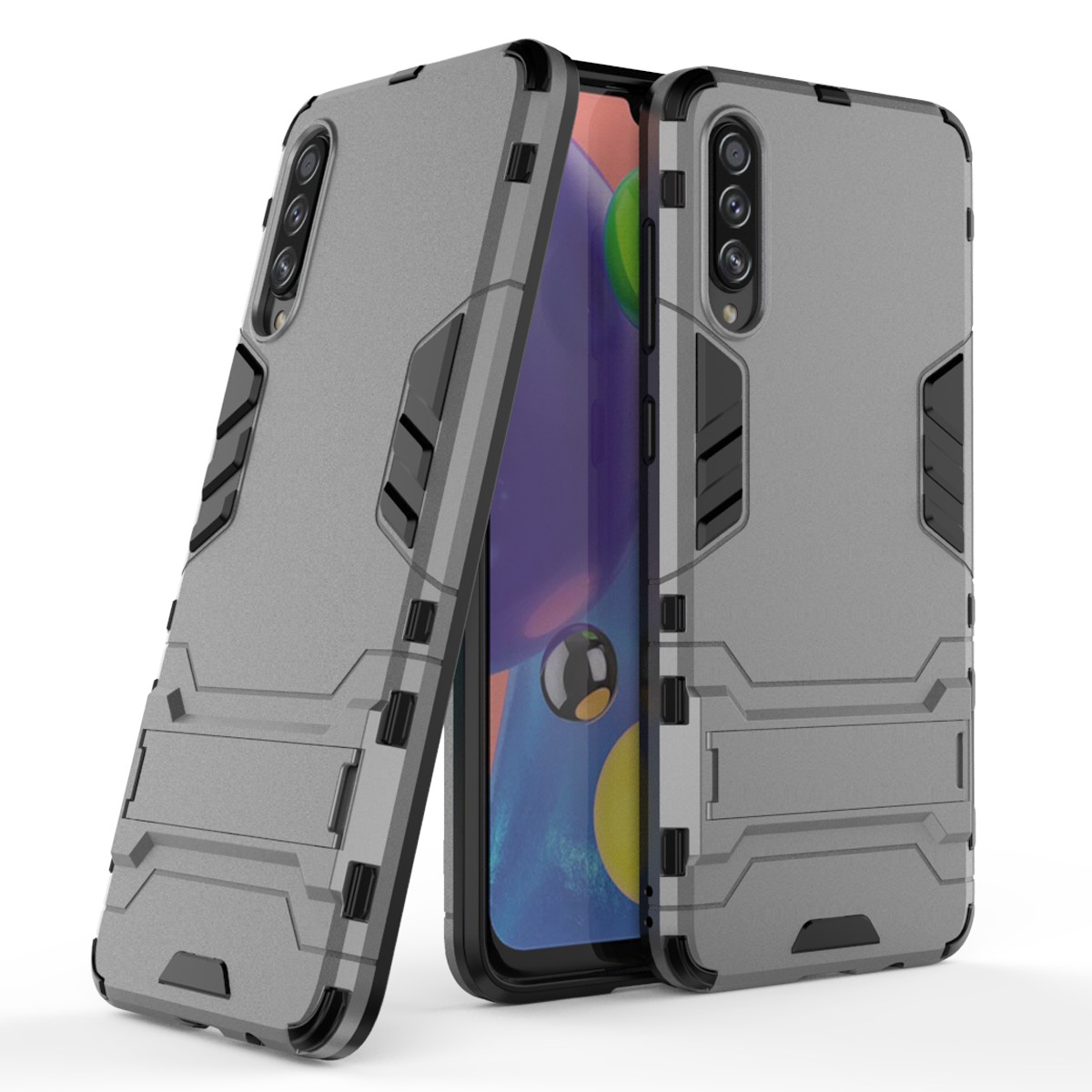 2-в-1 Пластиковый + TPU Cover Cover Case С Подсветкой Для Samsung Galaxy A70S - Серый, Galaxy A70s
2-в-1 Пластиковый + TPU Cover Cover Case С Подсветкой Для Samsung Galaxy A70S - Серый, Galaxy A70s