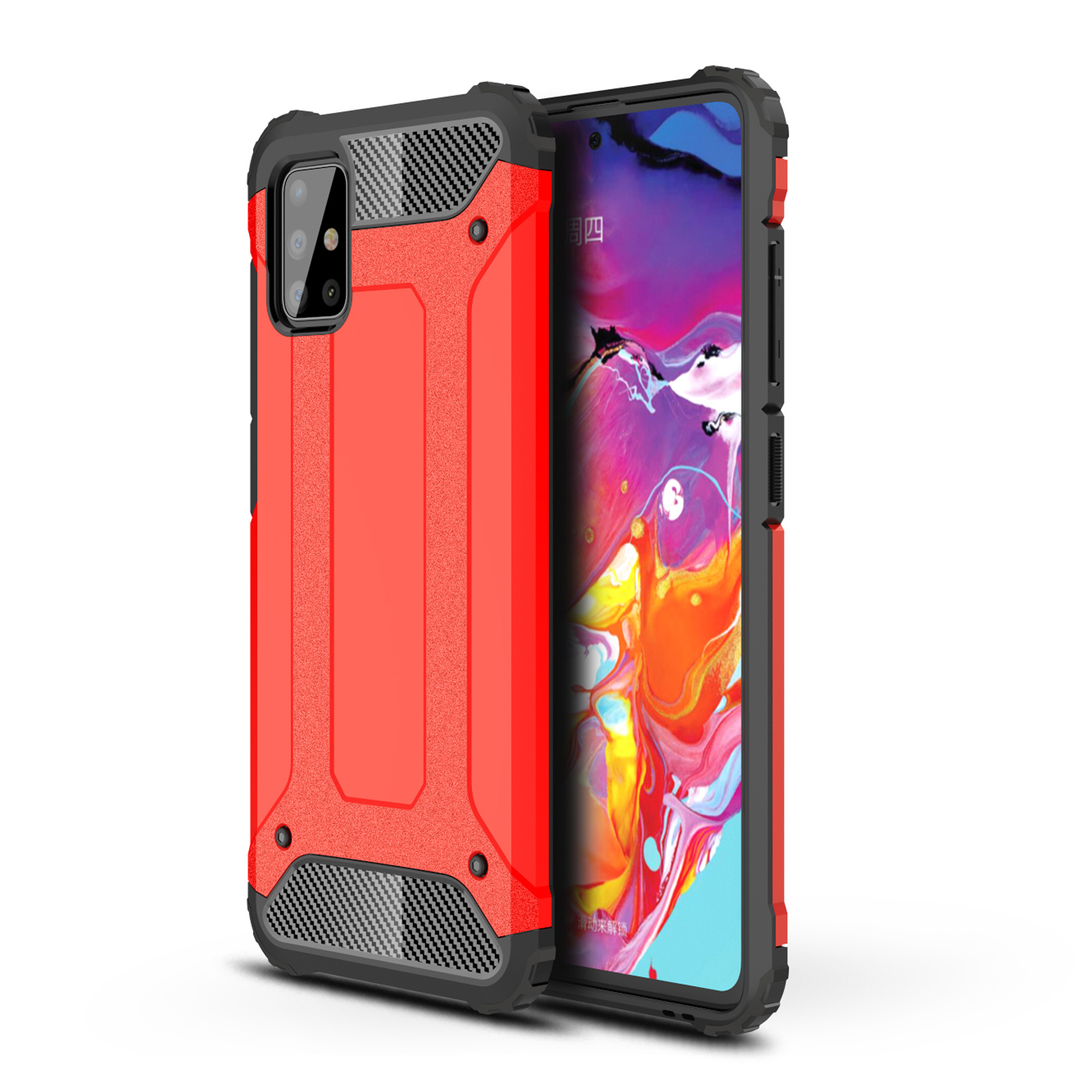 For Samsung Galaxy A51 4G Shockproof Drop Protection Hard PC with Soft TPU Phone Case - Red, Galaxy A51 4G
For Samsung Galaxy A51 4G Shockproof Drop Protection Hard PC with Soft TPU Phone Case - Red, Galaxy A51 4G