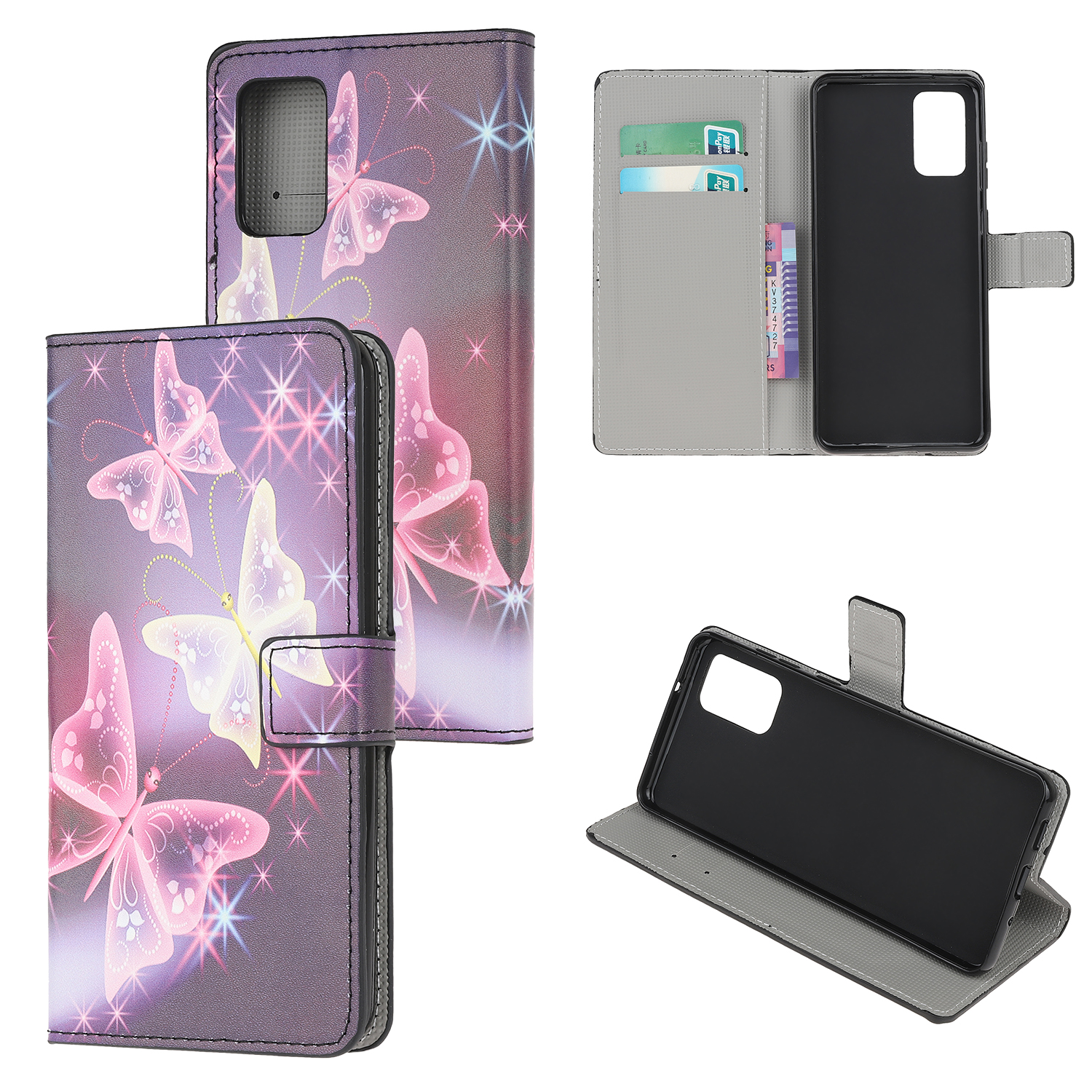 Wallet Phone Case Printing PU Leather Cover for Samsung Galaxy S20 - Shiny Butterfly, Galaxy S20
Wallet Phone Case Printing PU Leather Cover for Samsung Galaxy S20 - Shiny Butterfly, Galaxy S20