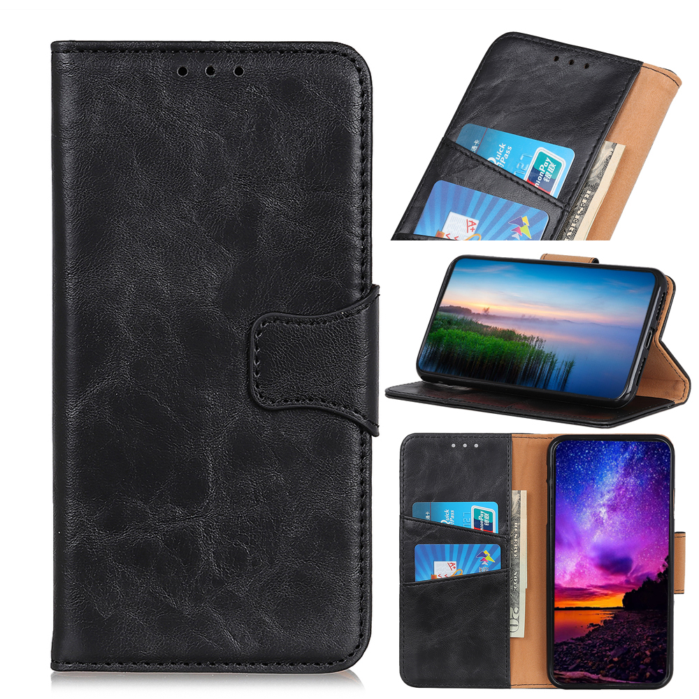 Crazy Horse Texture Leather Wallet Phone Stand Cover for Samsung Galaxy S20 Ultra - Black, Galaxy S20 Ultra
Crazy Horse Texture Leather Wallet Phone Stand Cover for Samsung Galaxy S20 Ultra - Black, Galaxy S20 Ultra